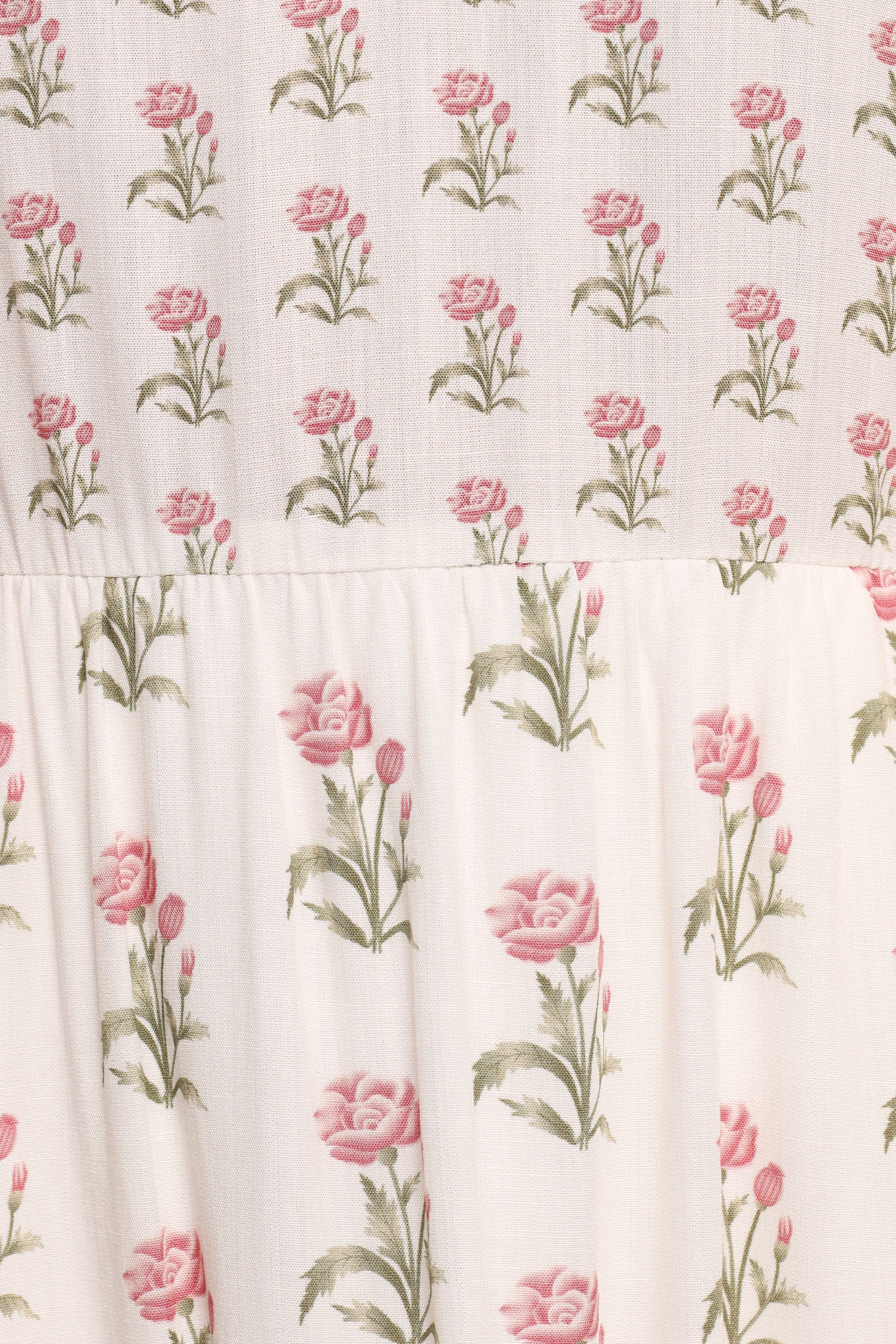 Echo Midi Dress - White/Pink