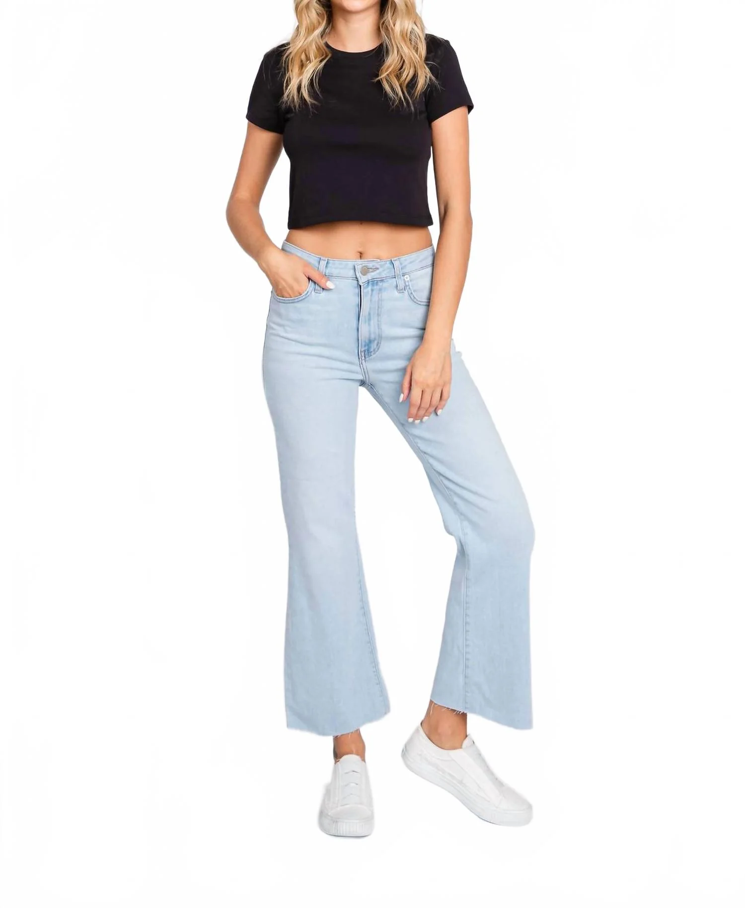 Sicily Scissor Cut Jeans In Blue