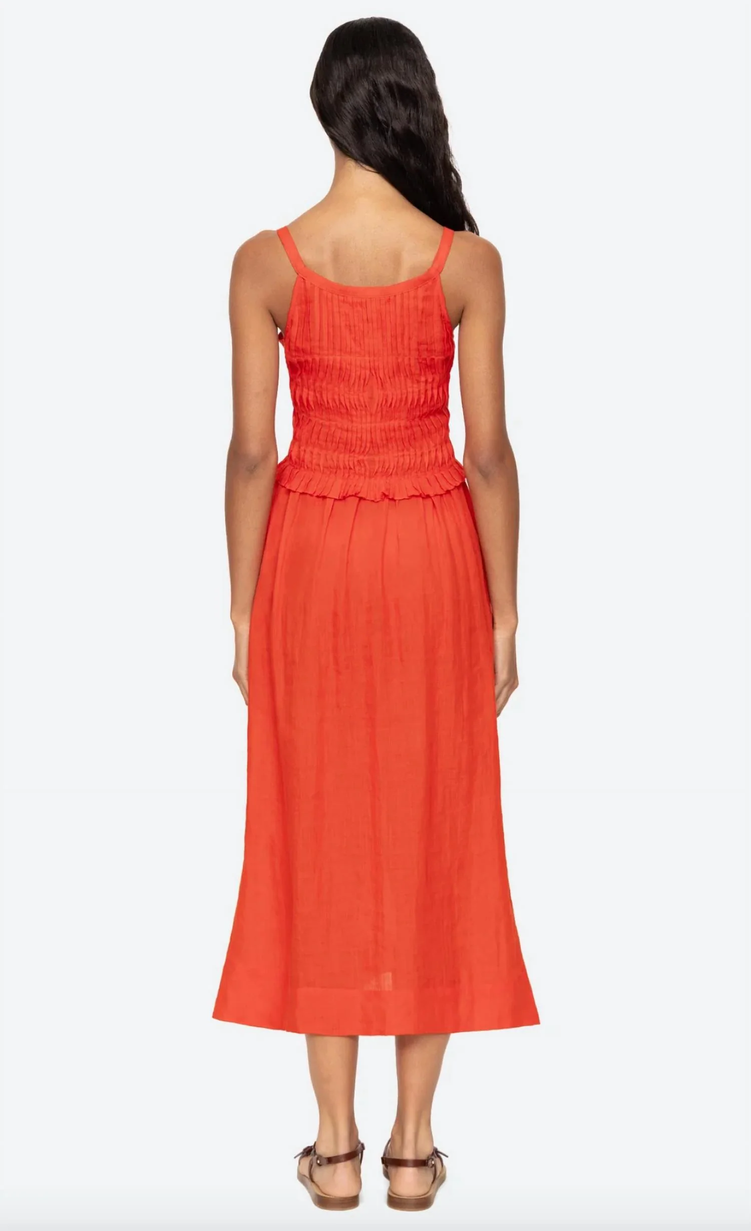 Zora Tank Dress In Chili