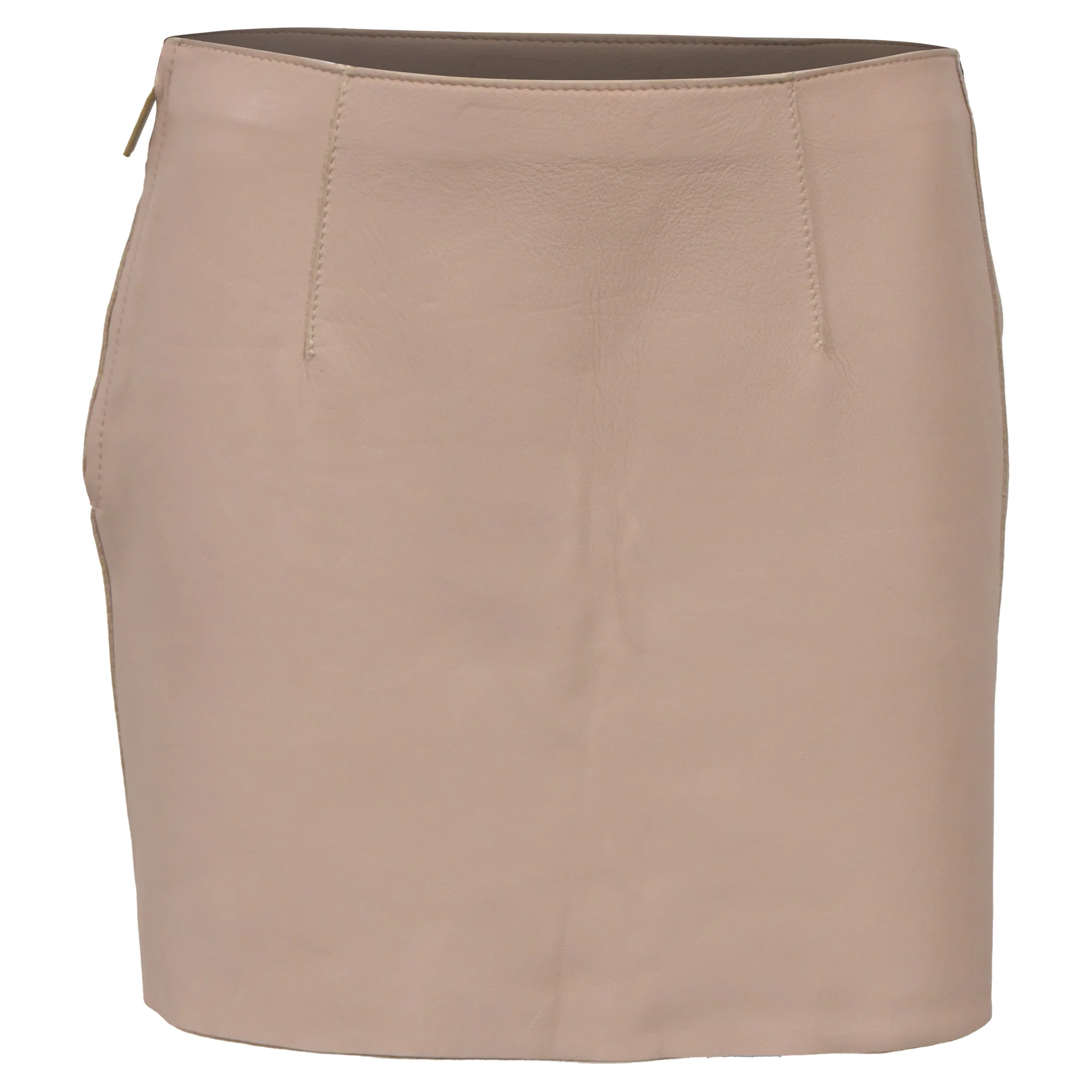 Dsquared2 Mini Pencil Skirt in Nude Leather