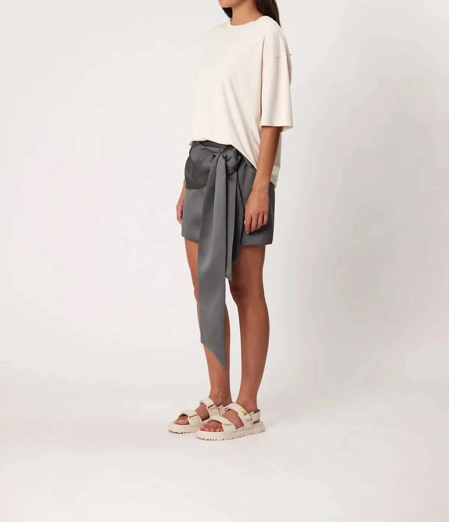 Elsie Mini Skirt In Smoke