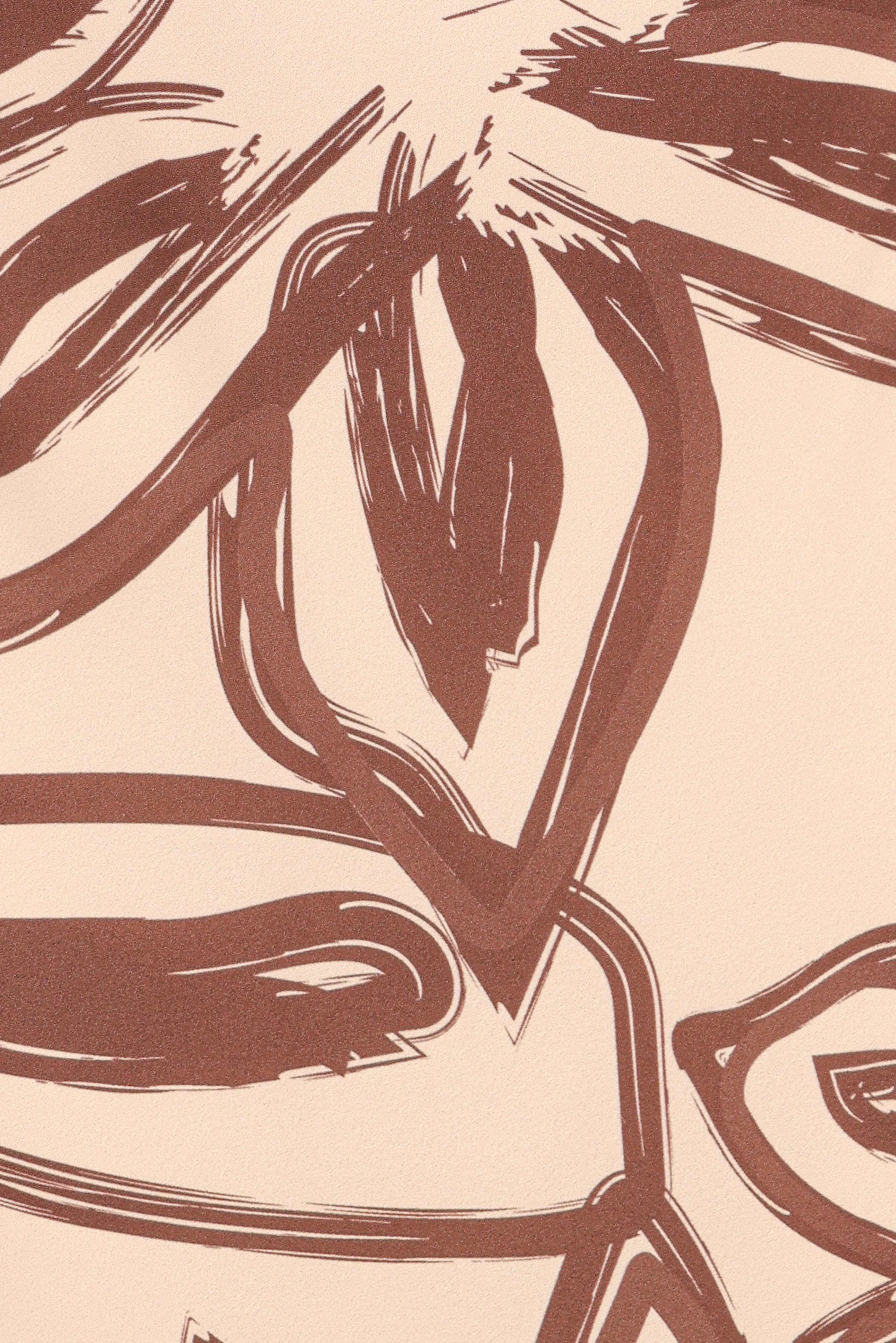 Warner Halter Dress - Cream/Brown