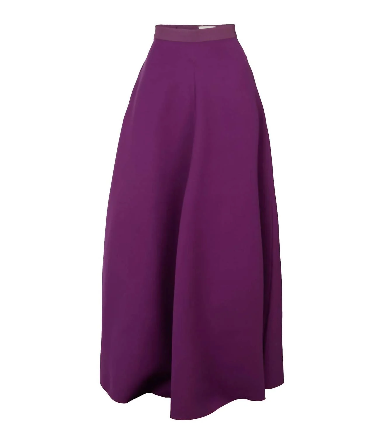 Women's Wool Silk Cady Skirt In Plum