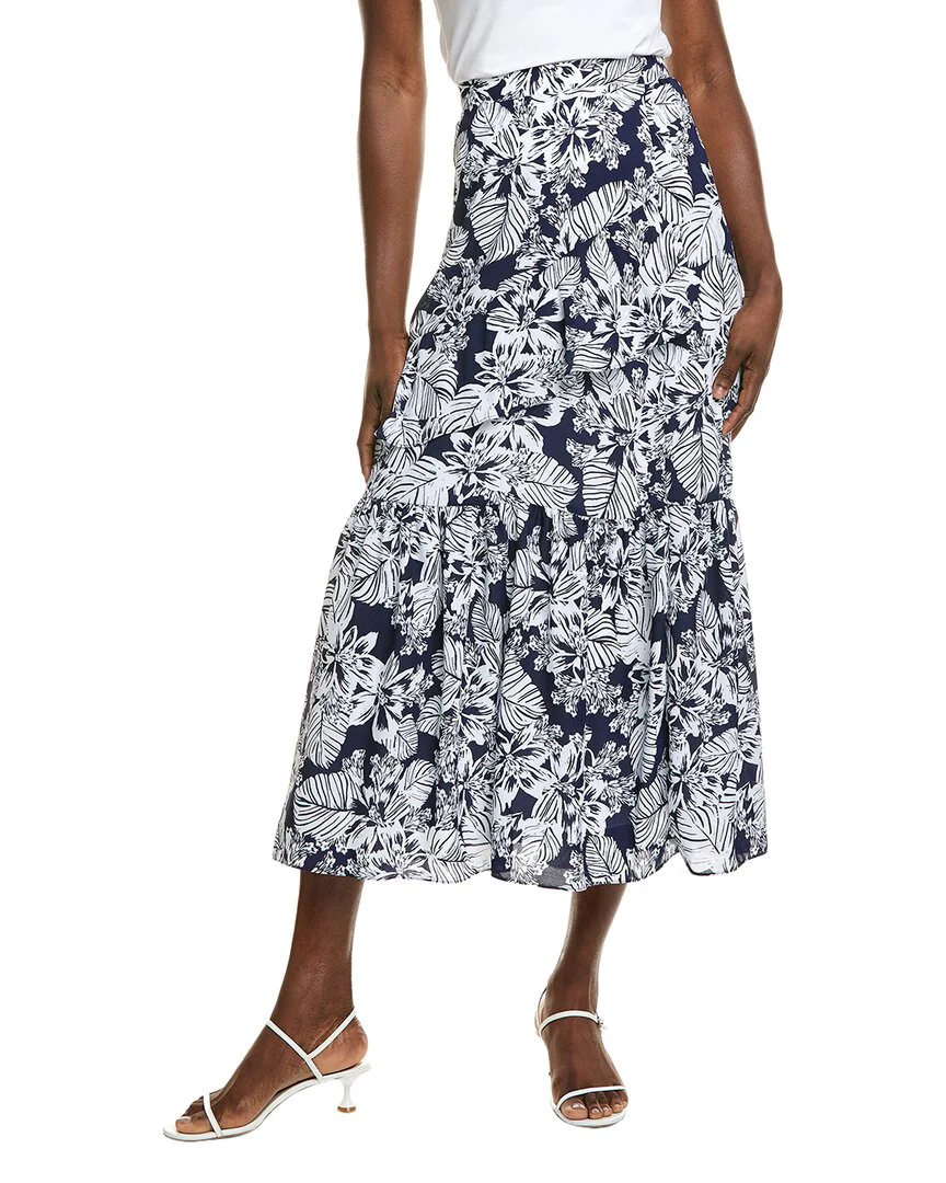 Jones New York Pull-On Ruffle Maxi Skirt