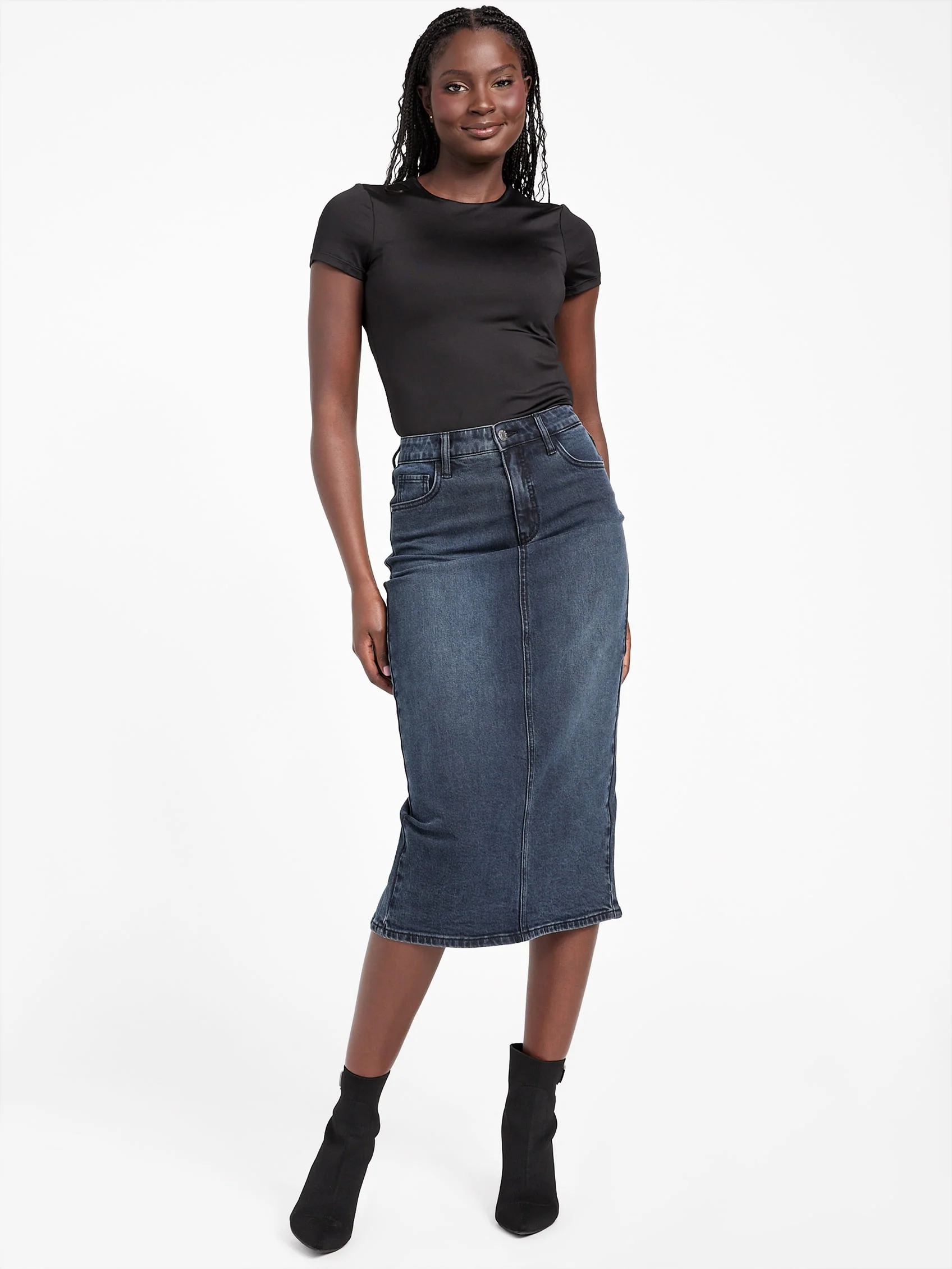 Tee Denim Skirt