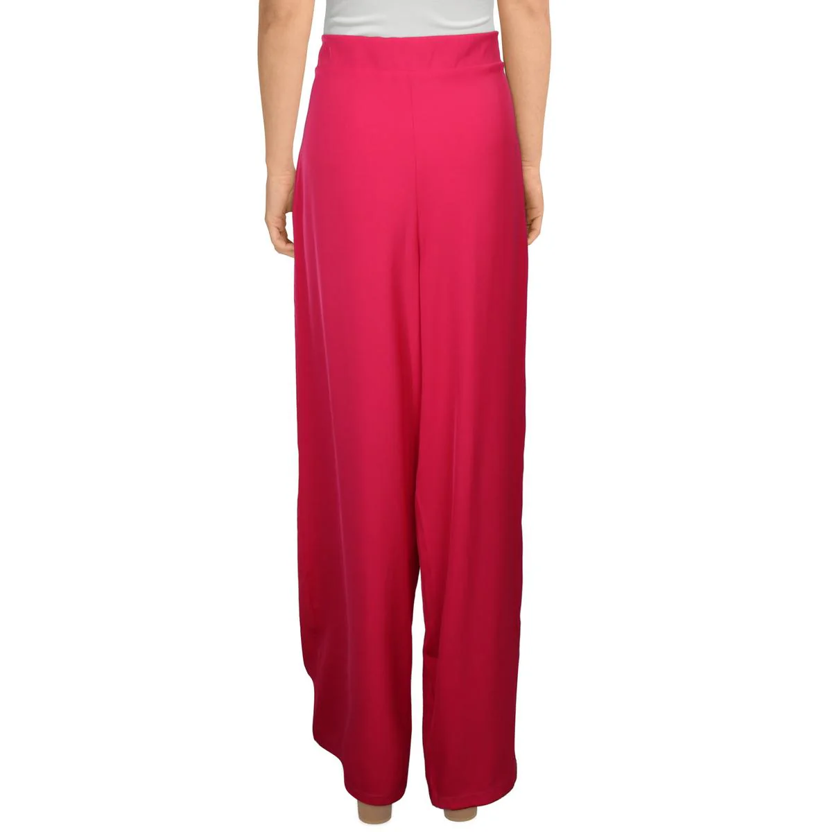 Womens High Rise Office Wide Leg Pants