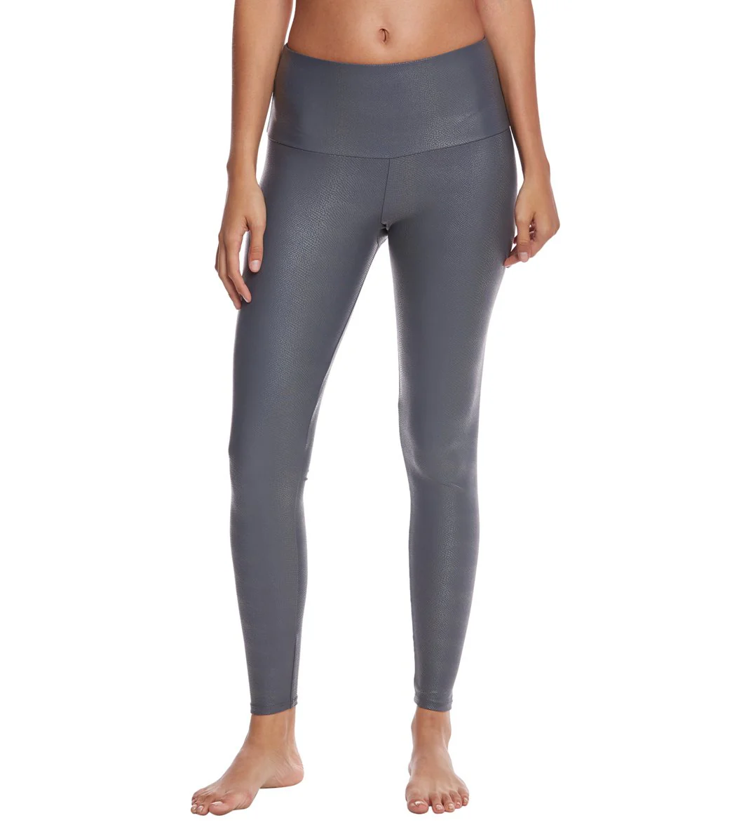 Onzie High Waisted Yoga Leggings Slate Venom