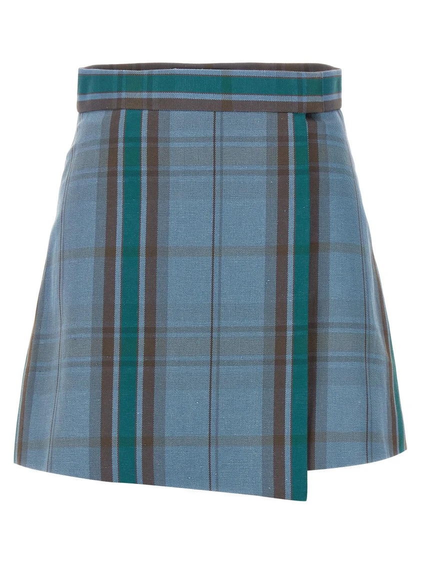 Tartan Print Mini Skirt