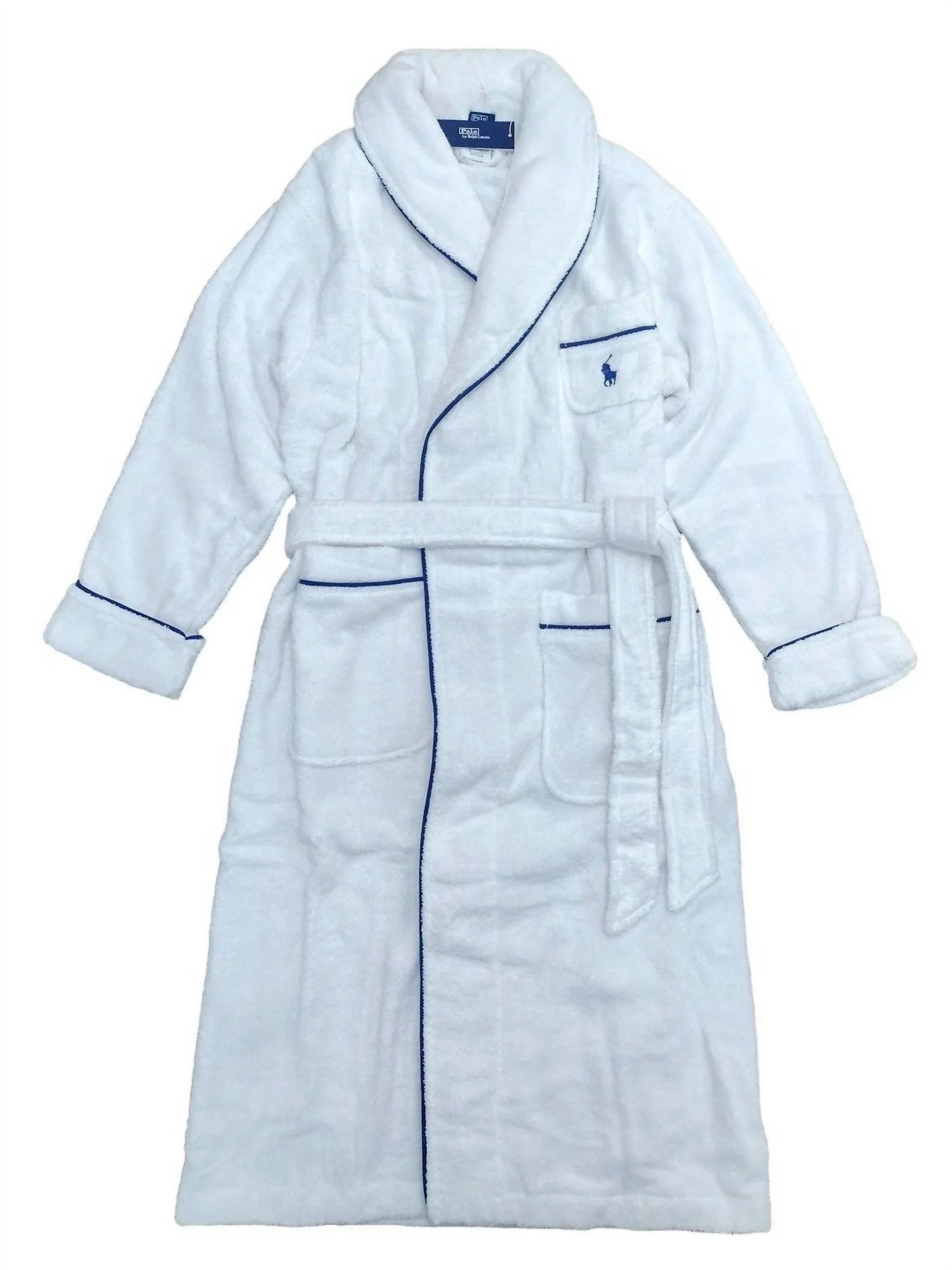 Women's Essentials Cotton Robe In White Cloud
