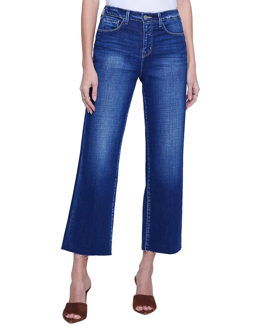 L’AGENCE Wanda High-Rise Crop Carson Wide Leg Jean