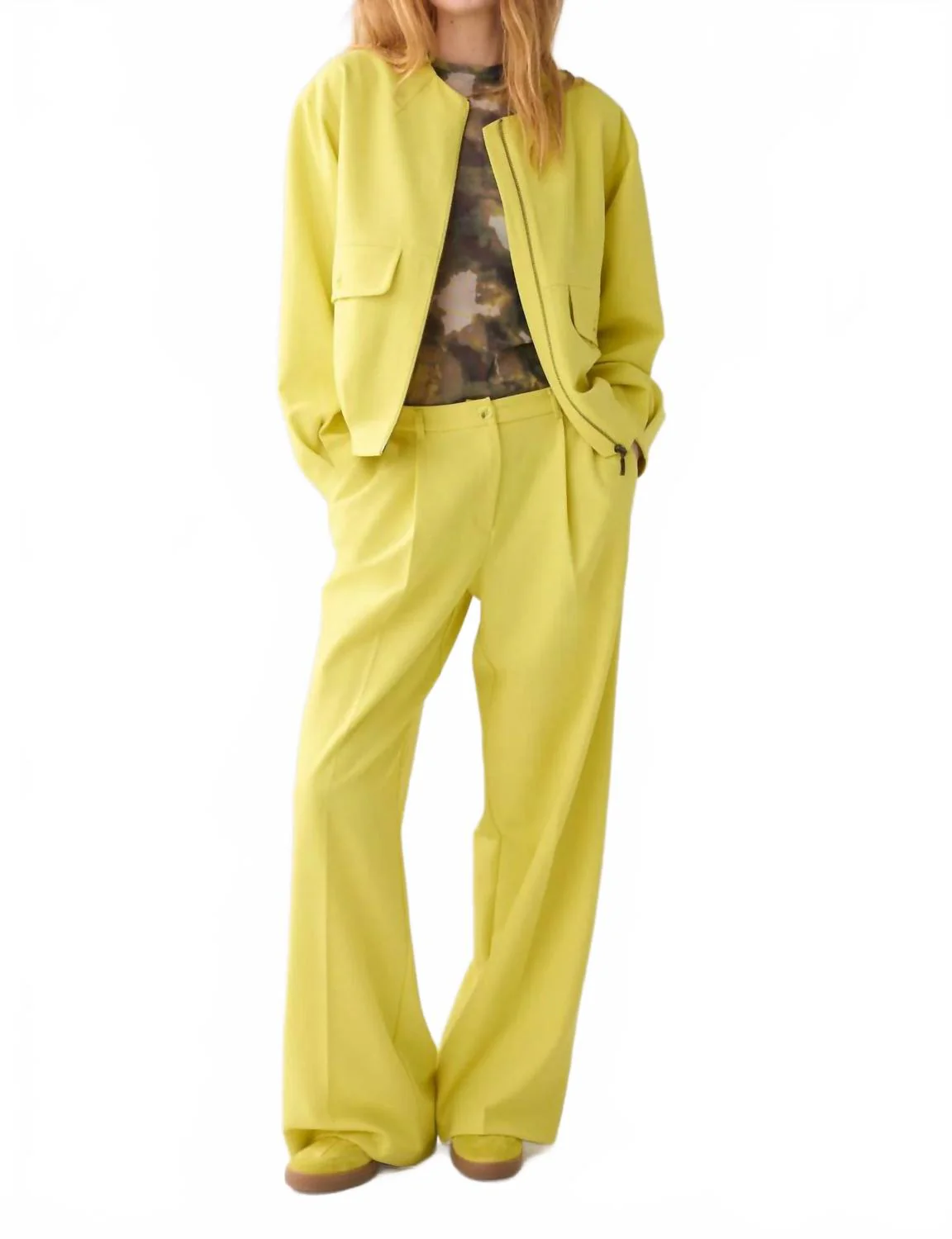 Pleated Trouser In Uni