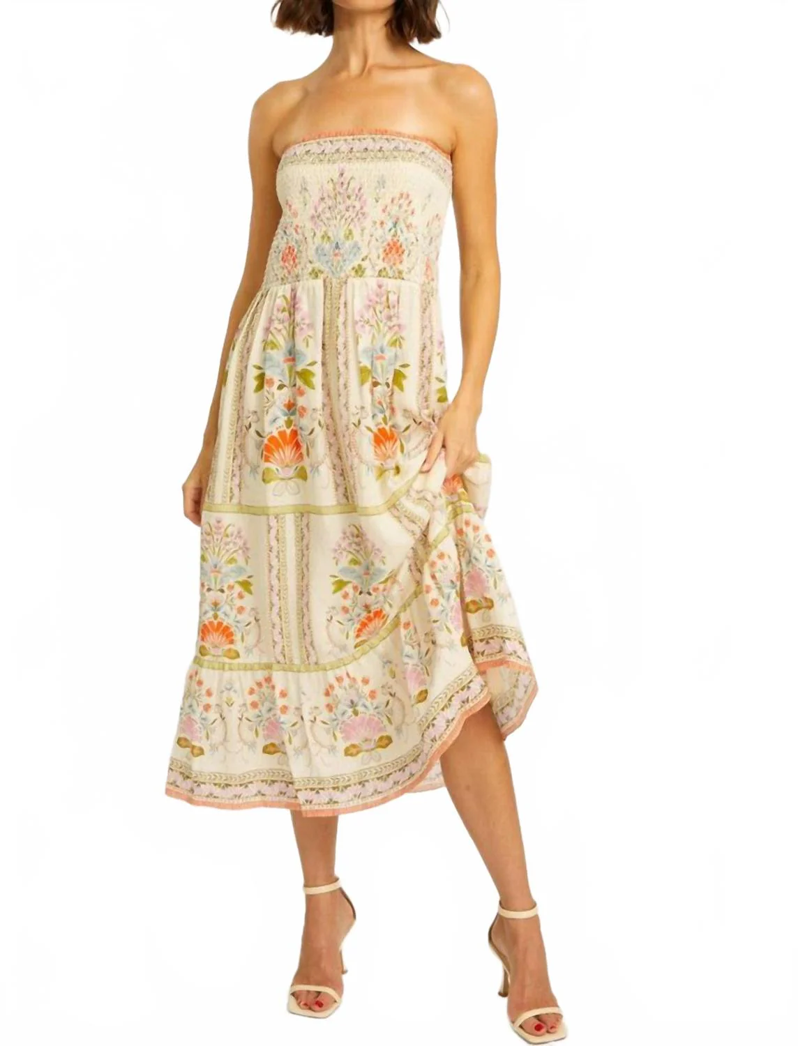 Caballero Chablis Skirt In Vintage Floral