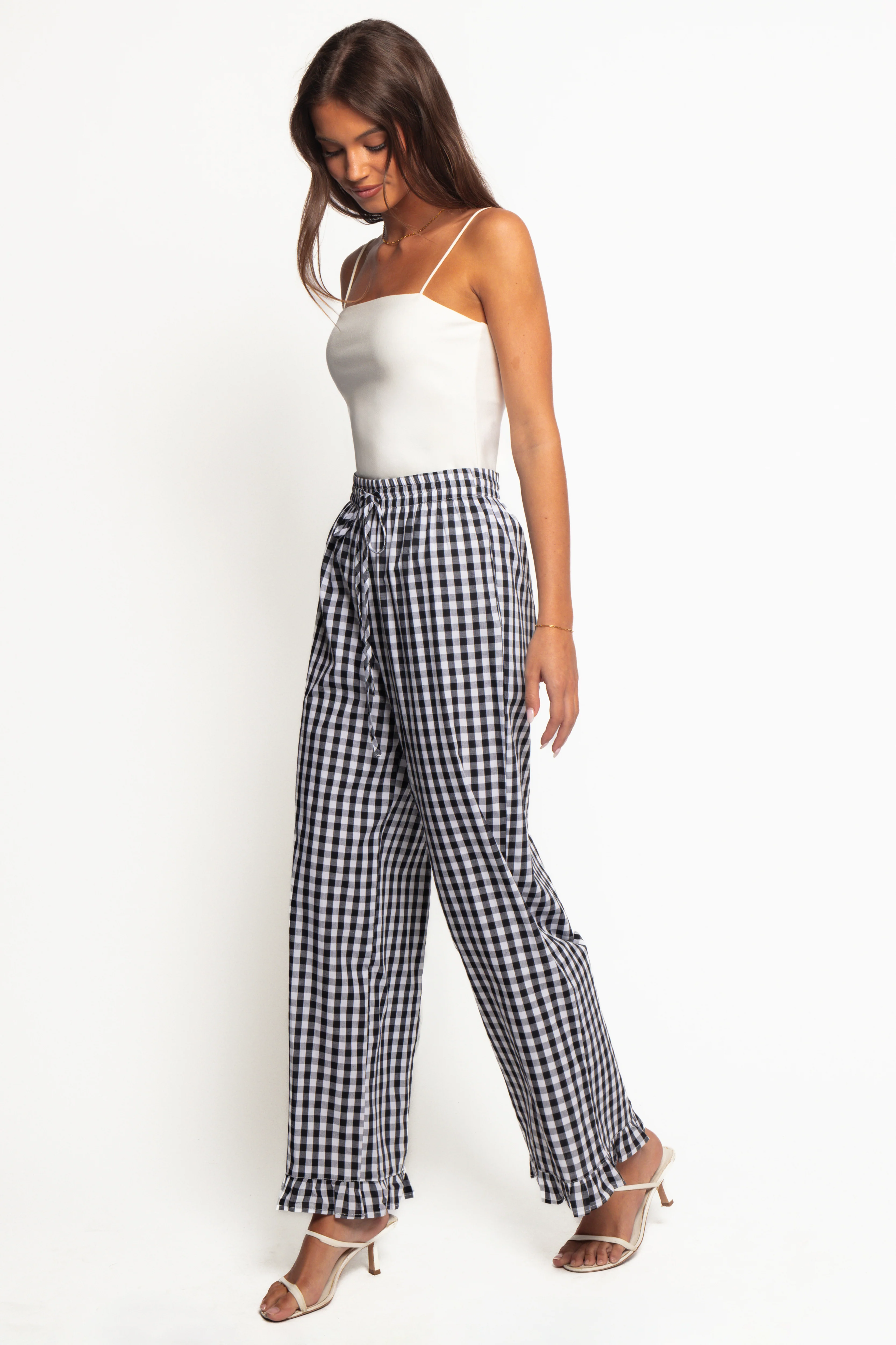 Marina Pant - Black Gingham
