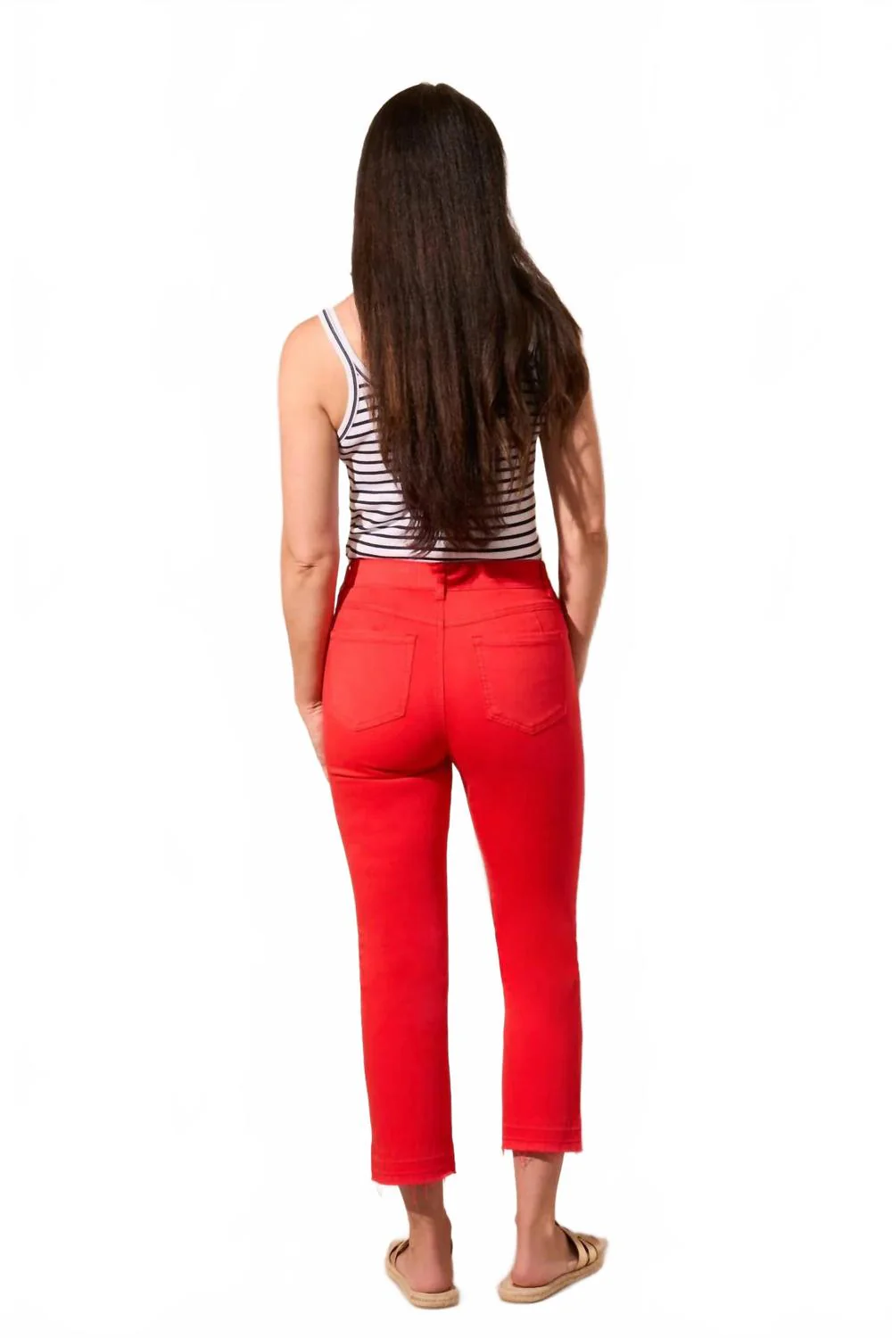 Sophia Curvy 25 Flared Jeans In Bayberry Red