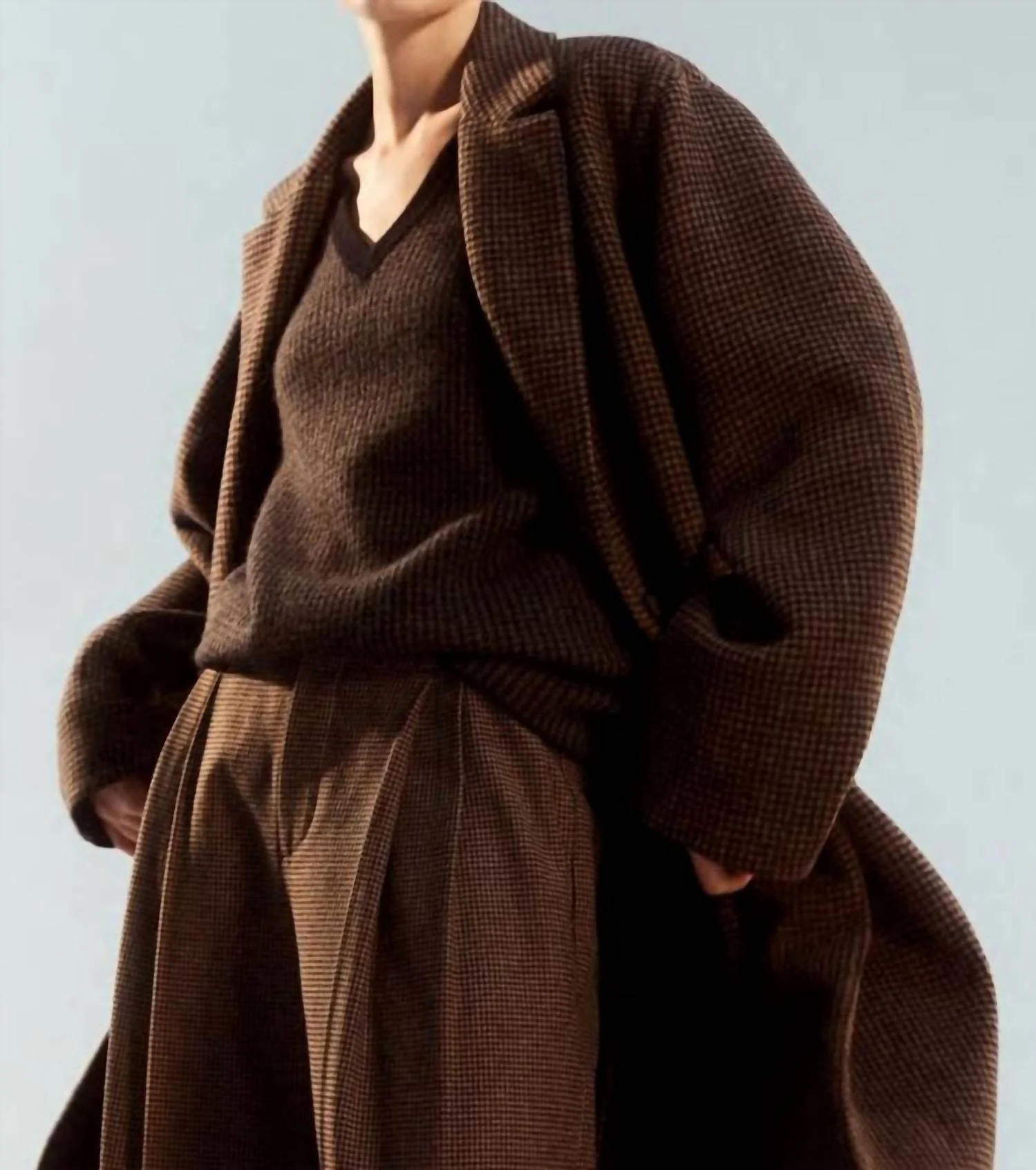 Women's Houndstooth Pant In Black And Camel