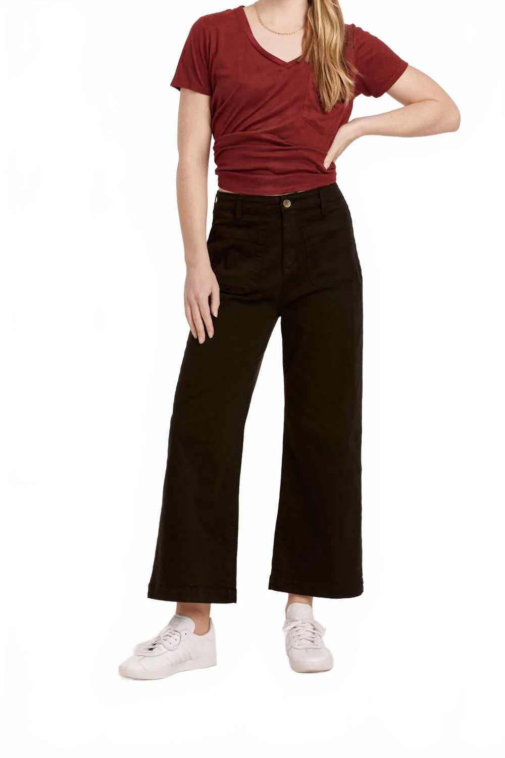 Bristol Wide Leg Pant In Black