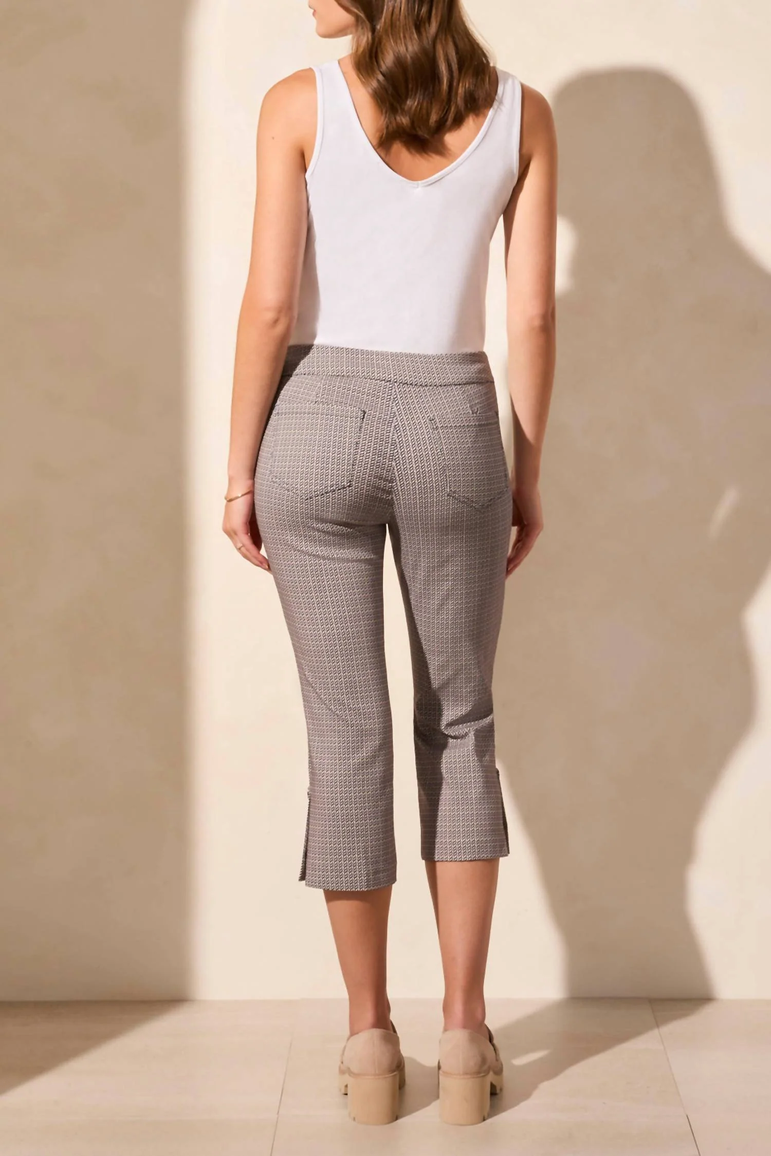 Pull On Capri In Jet Blue