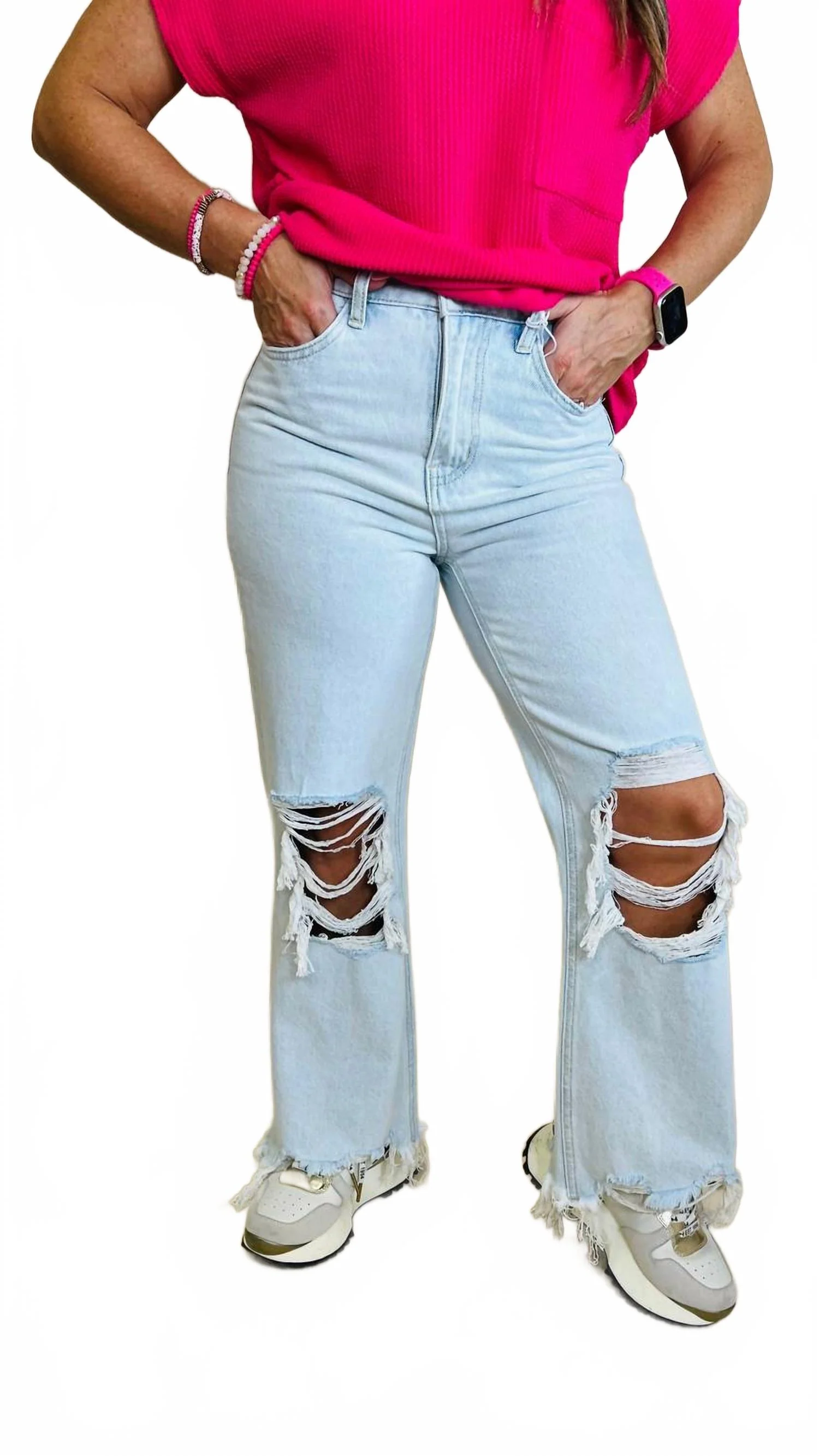 Leslie Vervet Jeans In Light Wash