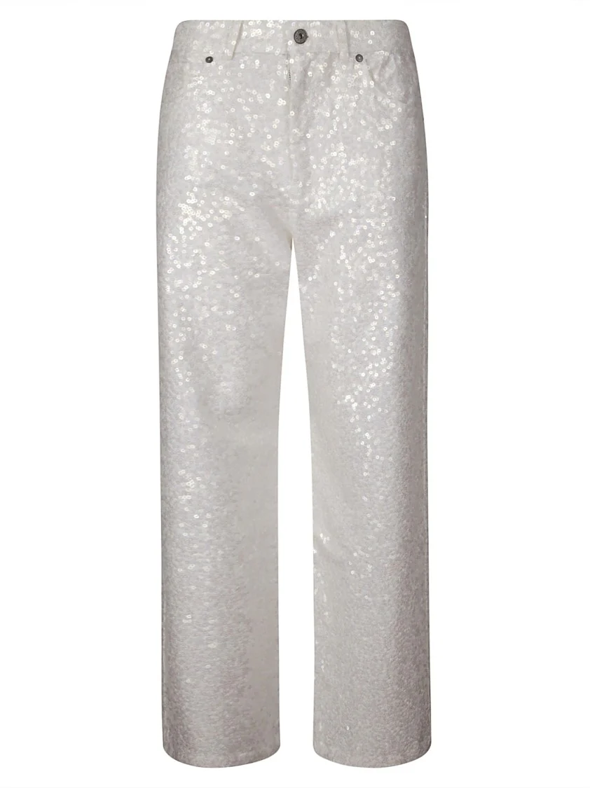 Five-Pocket Wide-Leg Trousers