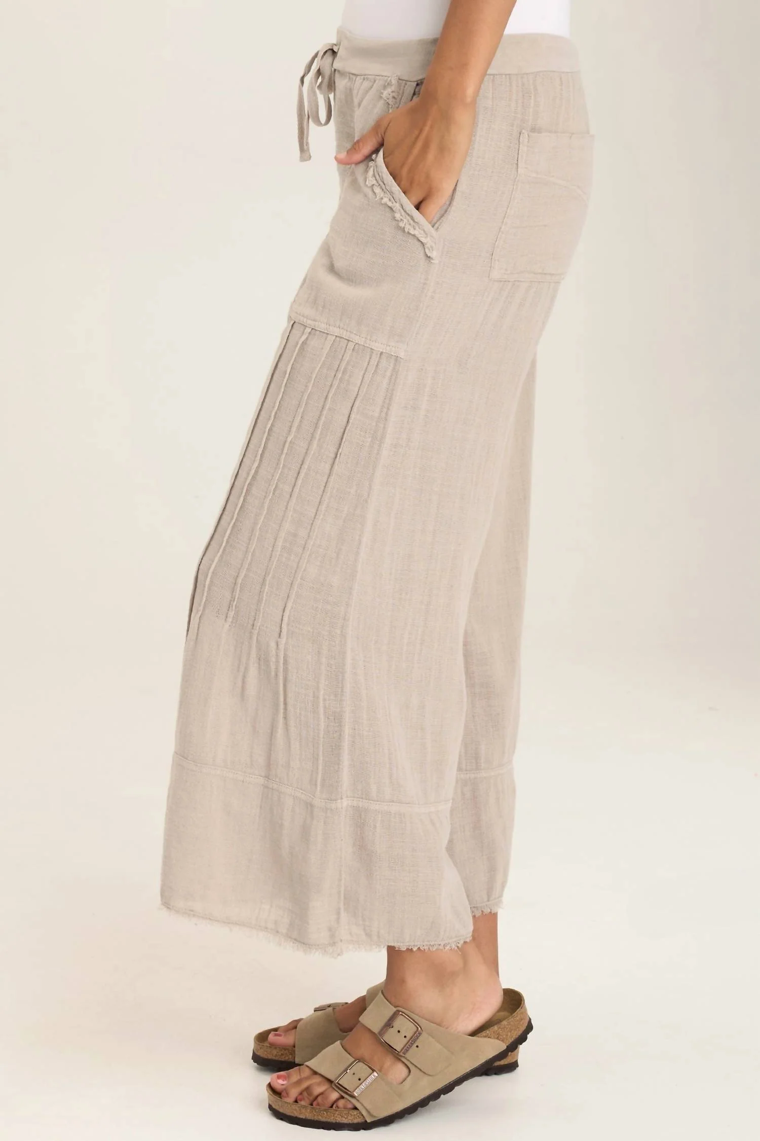 Ace Wide Leg Pants In Ripple Pigment