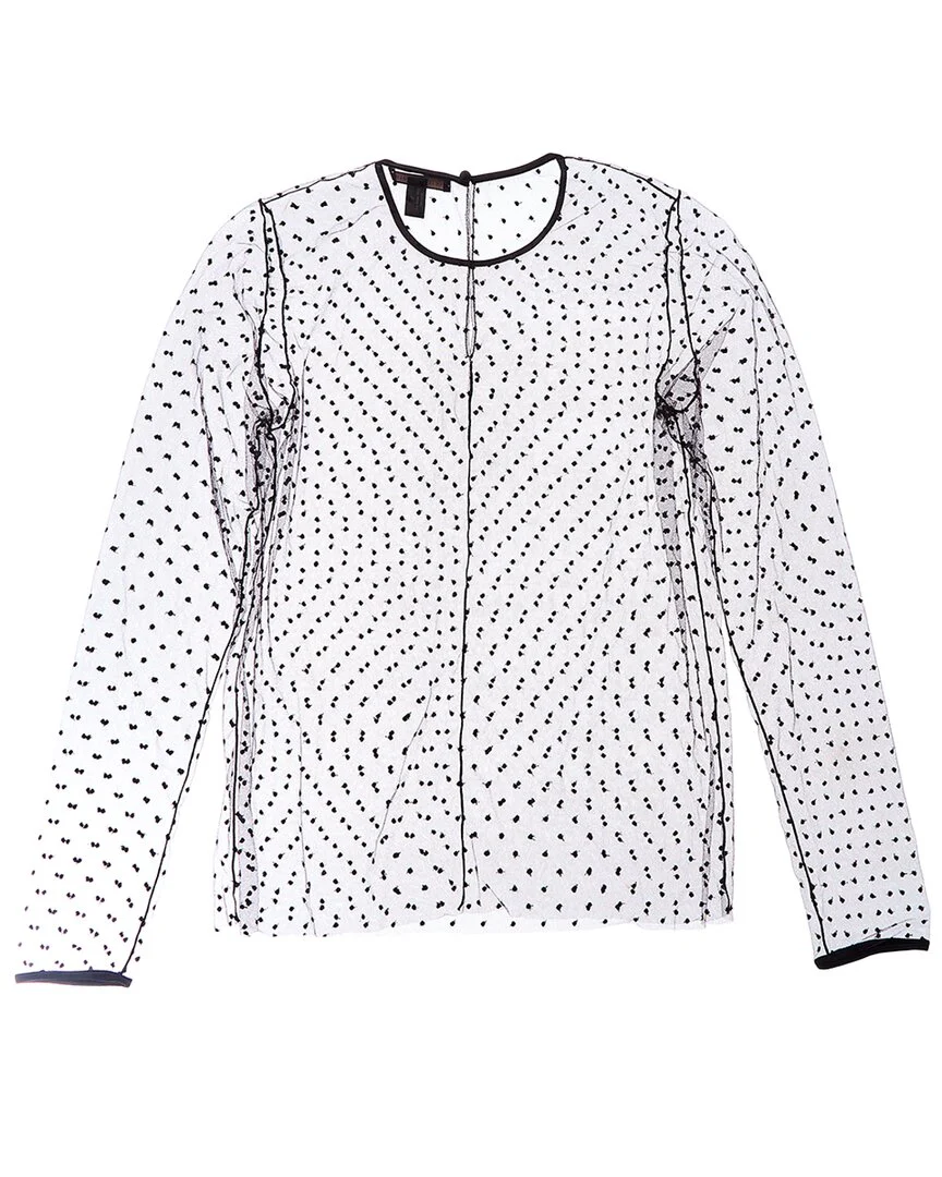 Kiki de Montparnasse Merci Silk-Trim Top