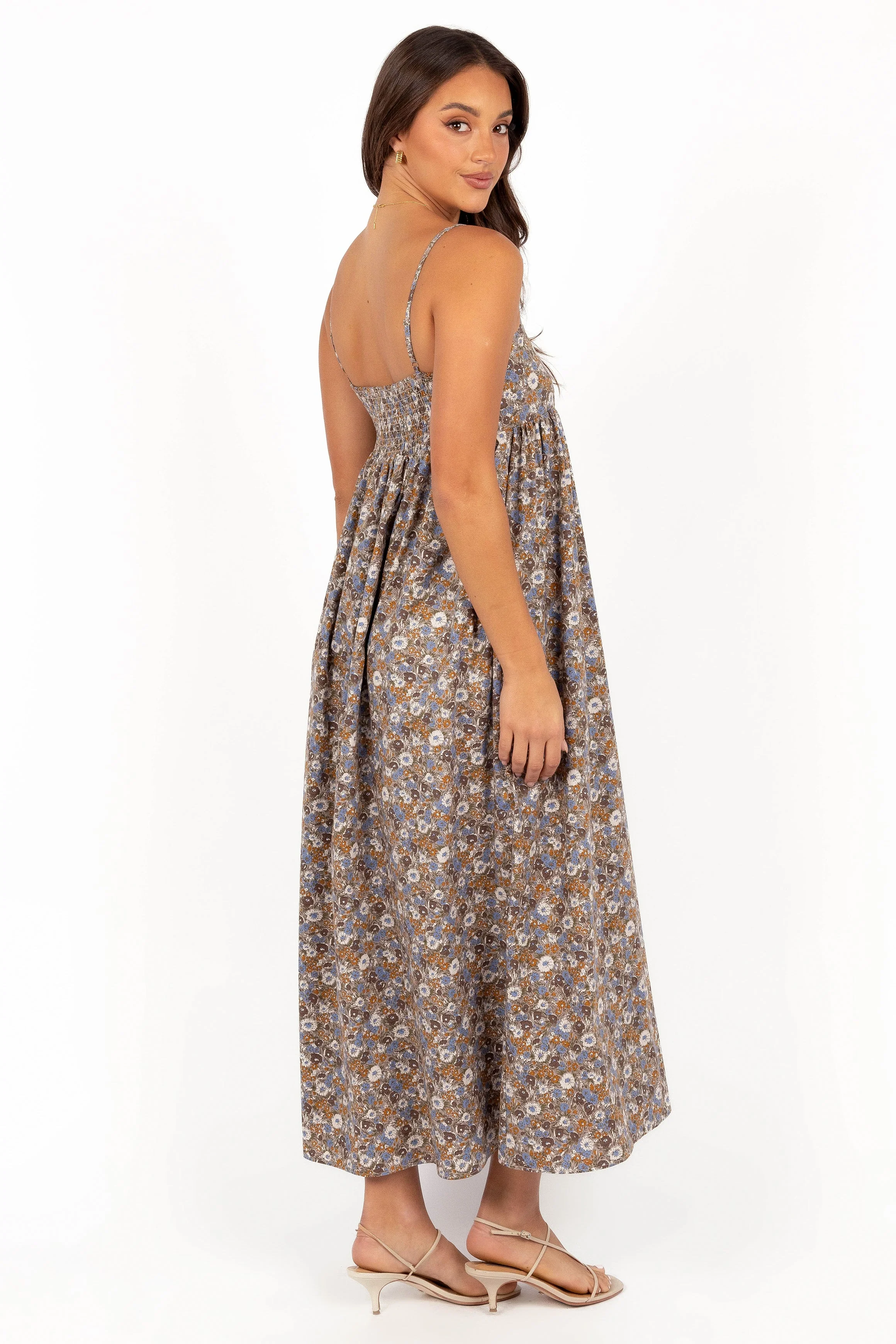 Andy Maxi Dress - Olive Ditsy Floral