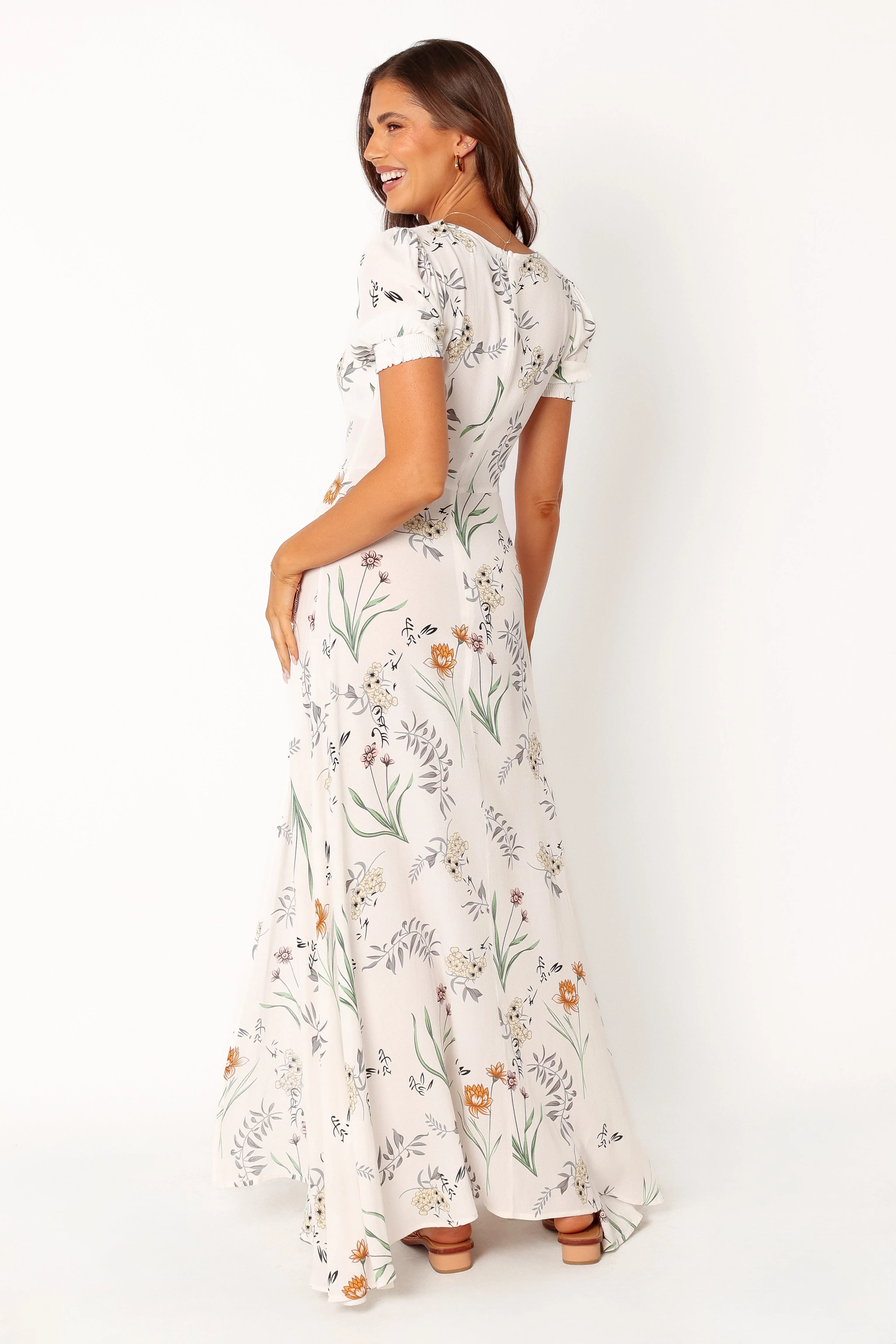 Franklin Maxi Dress - White Floral