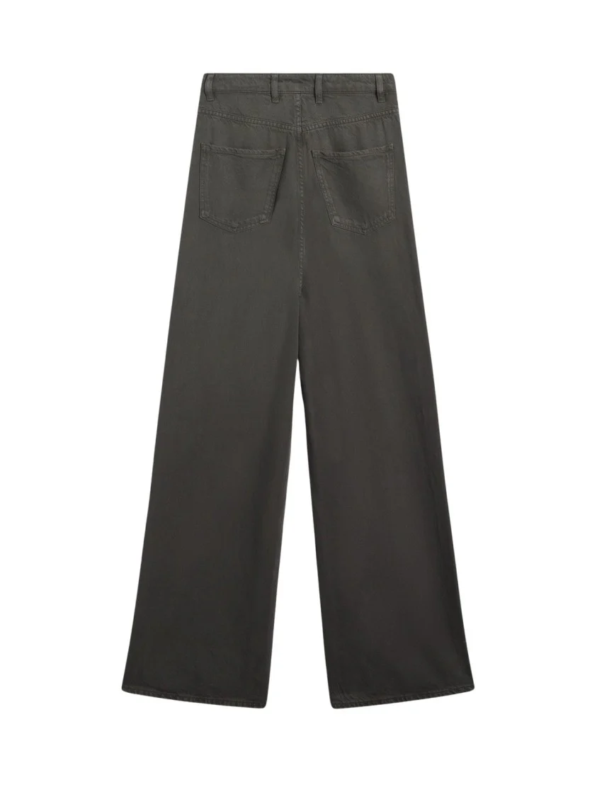 Wide-Leg Five-Pocket Pants With Relaxed Fit