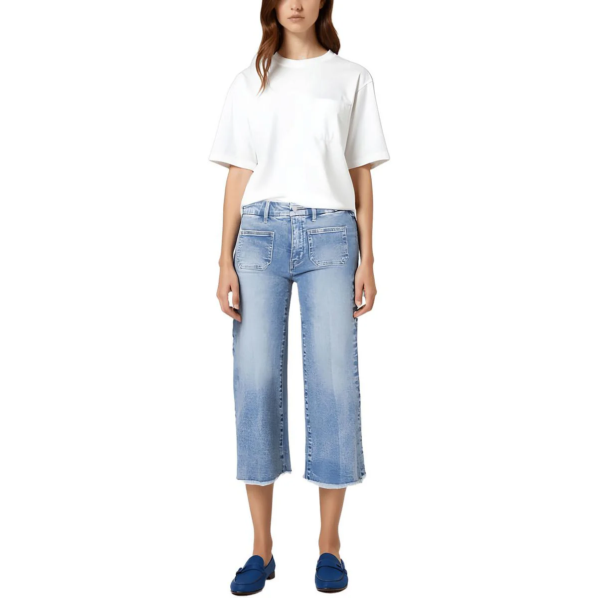 Womens Crop Denim Capri Jeans