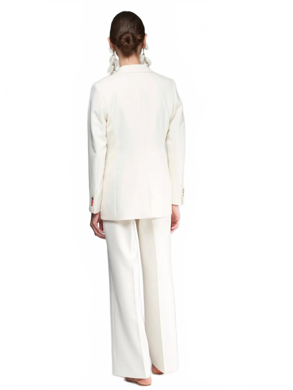 Milena Trousers In Crep Blanco