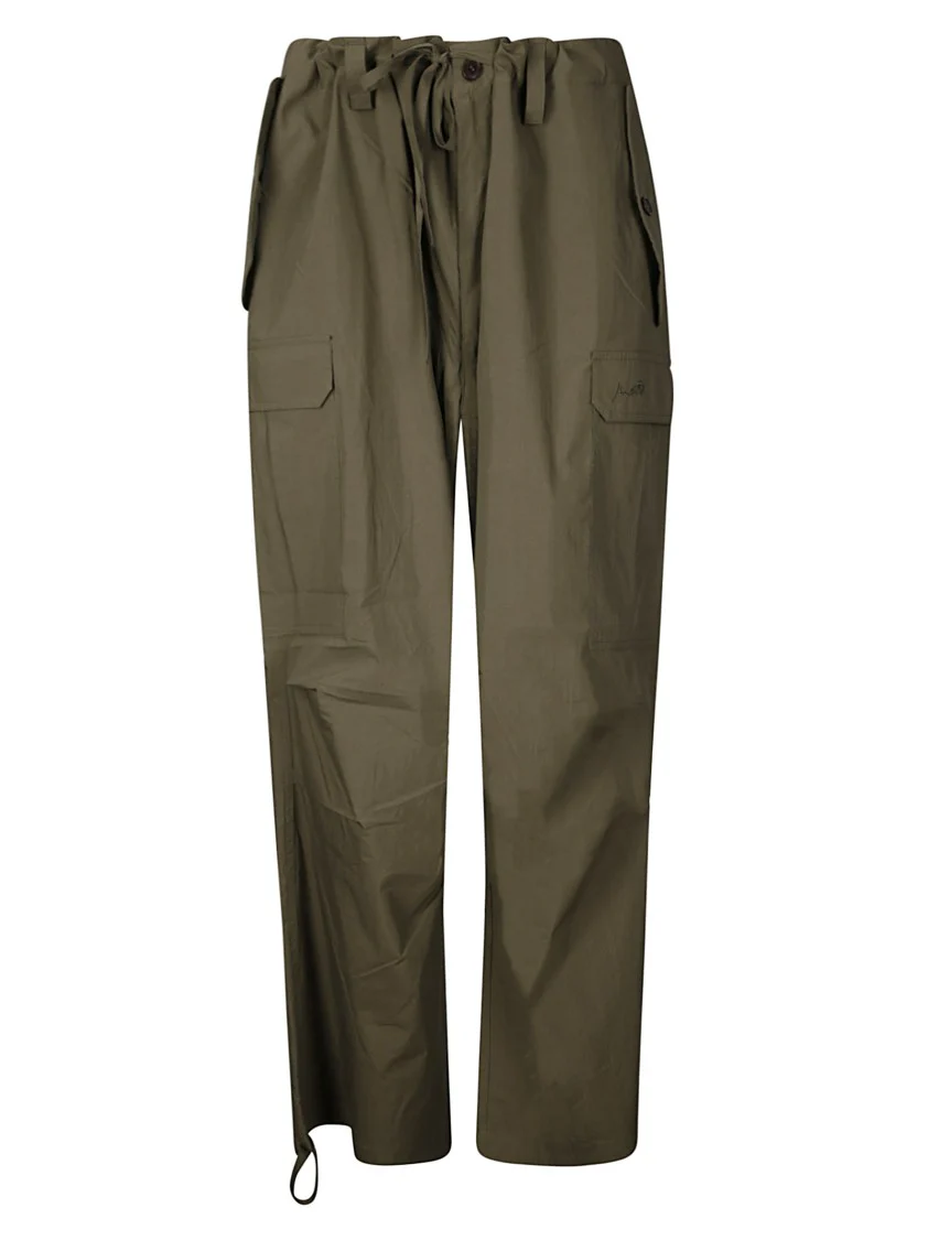 Wide-Leg Cargo Trousers