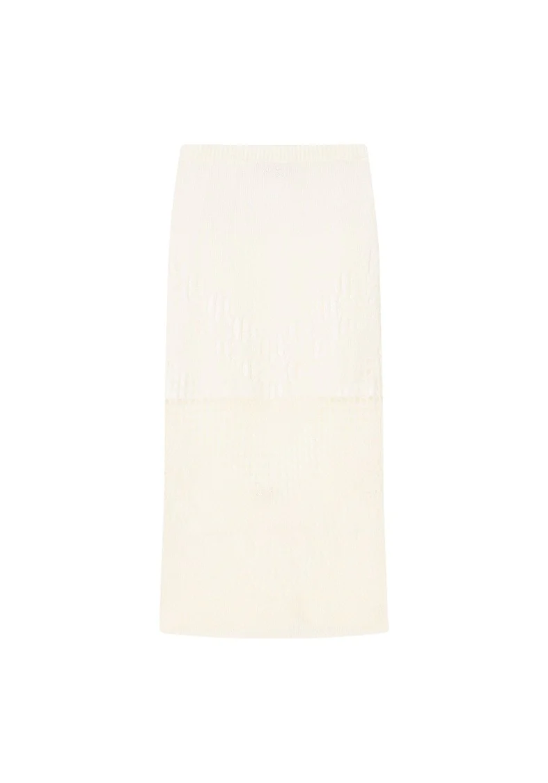 Maud - Lace Knit Midi Skirt