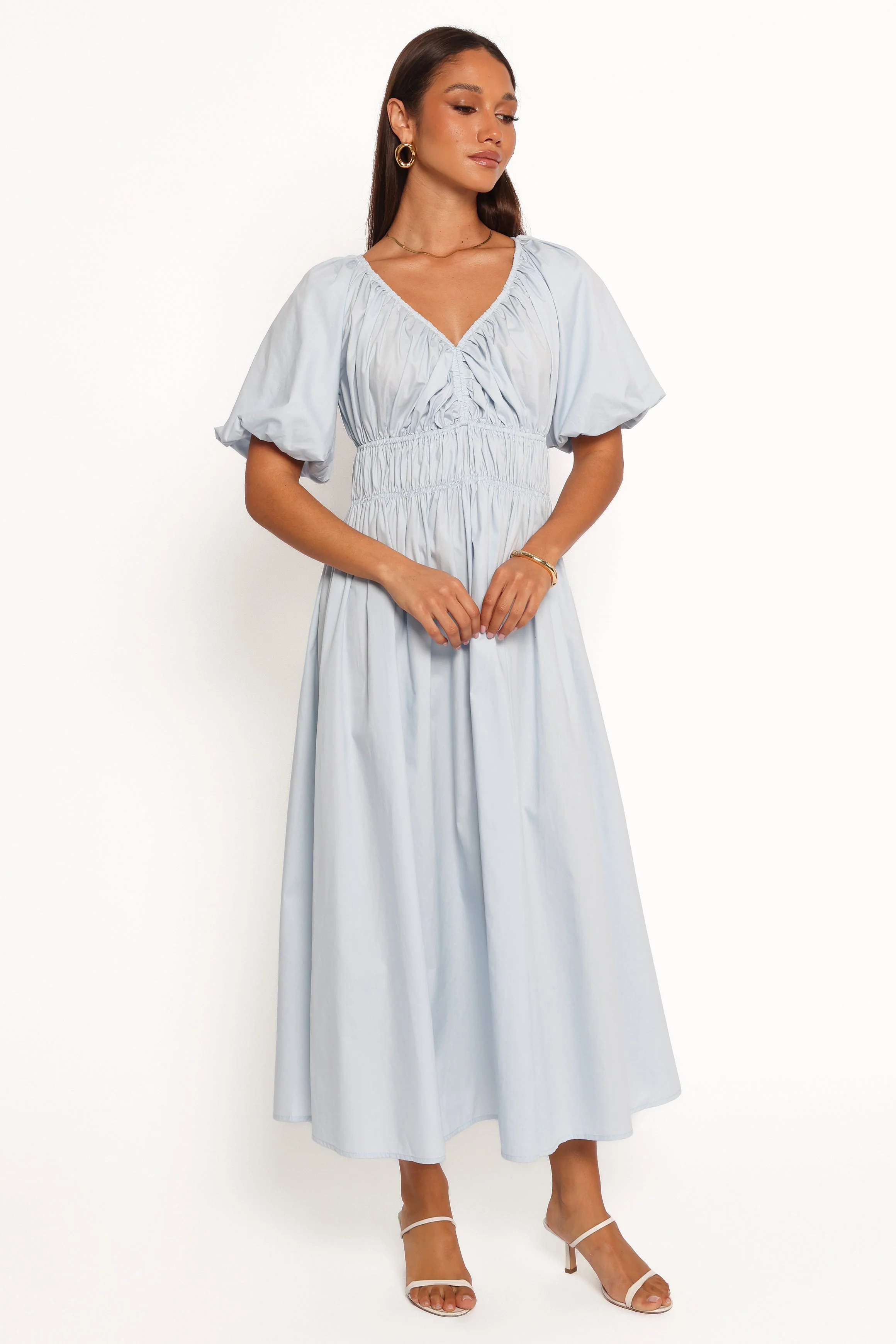 Rozie Midi Dress - Baby Blue