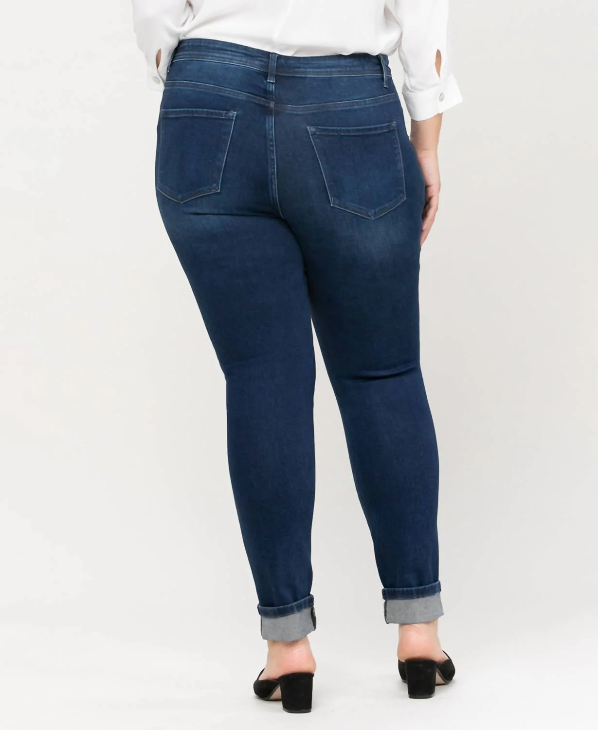 Haylie High-Rise Skinny Jeans In Dark Wash
