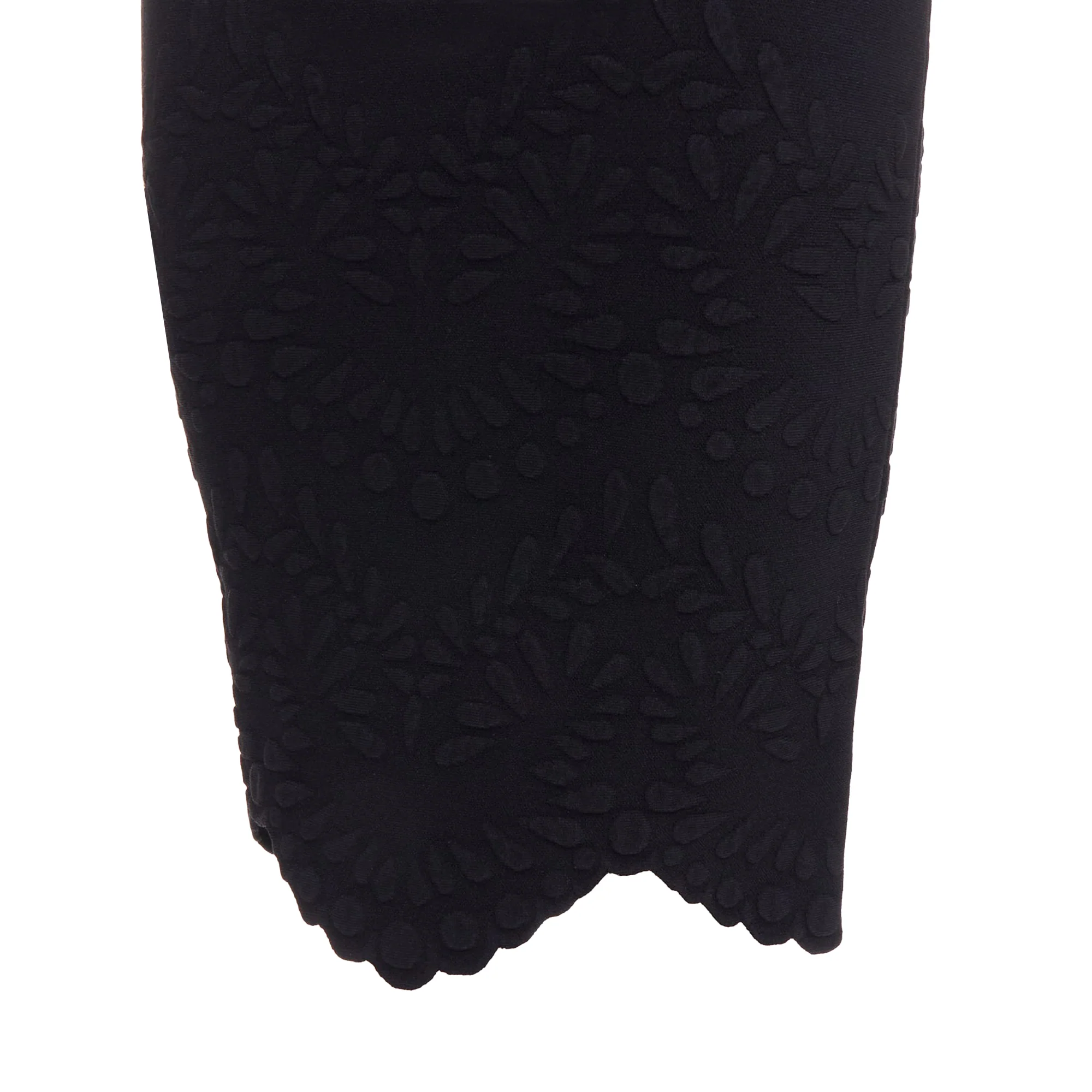 Alexander McQueen black knit pencil skirt