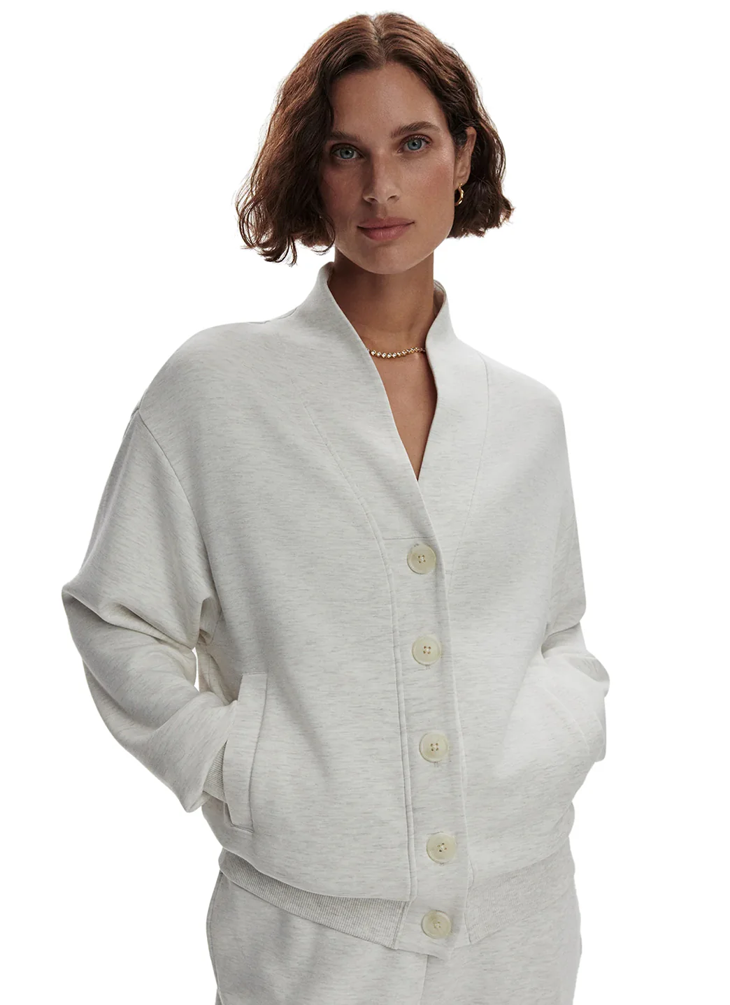 Varley Celeste Button Through Sweater Cardigan
