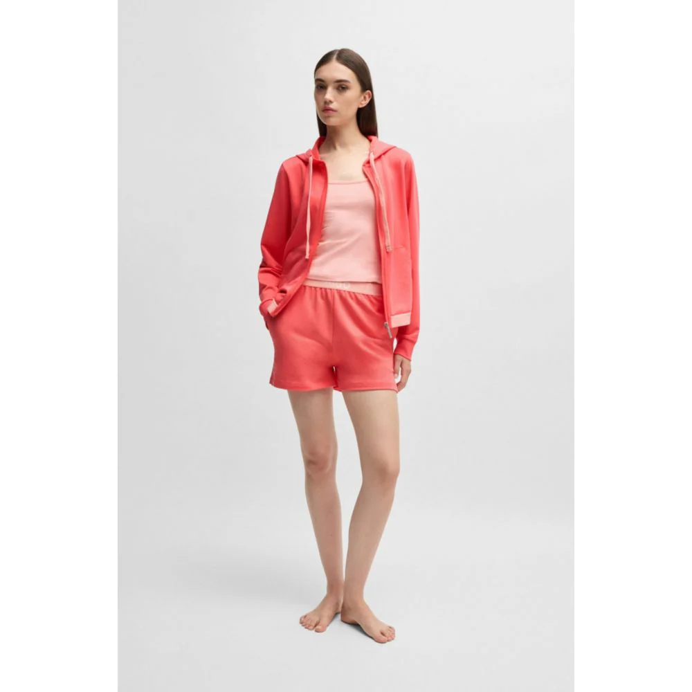 Logo-waistband shorts in terry