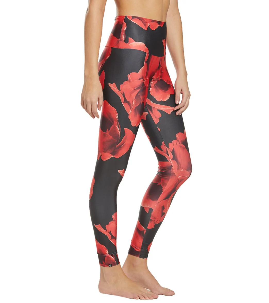 Onzie High Waisted Yoga Leggings Volcanic Flower