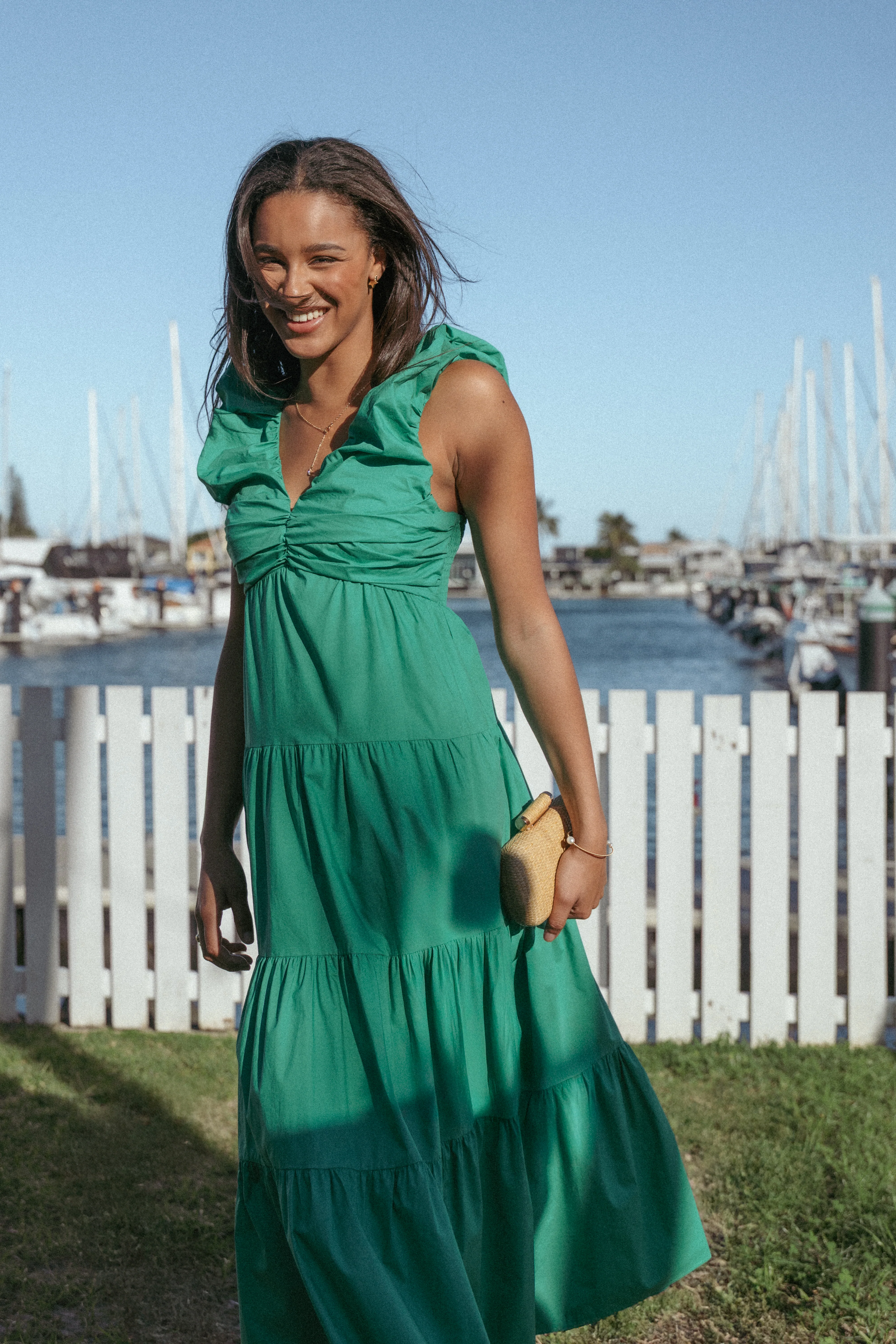Elina Maxi Dress - Green