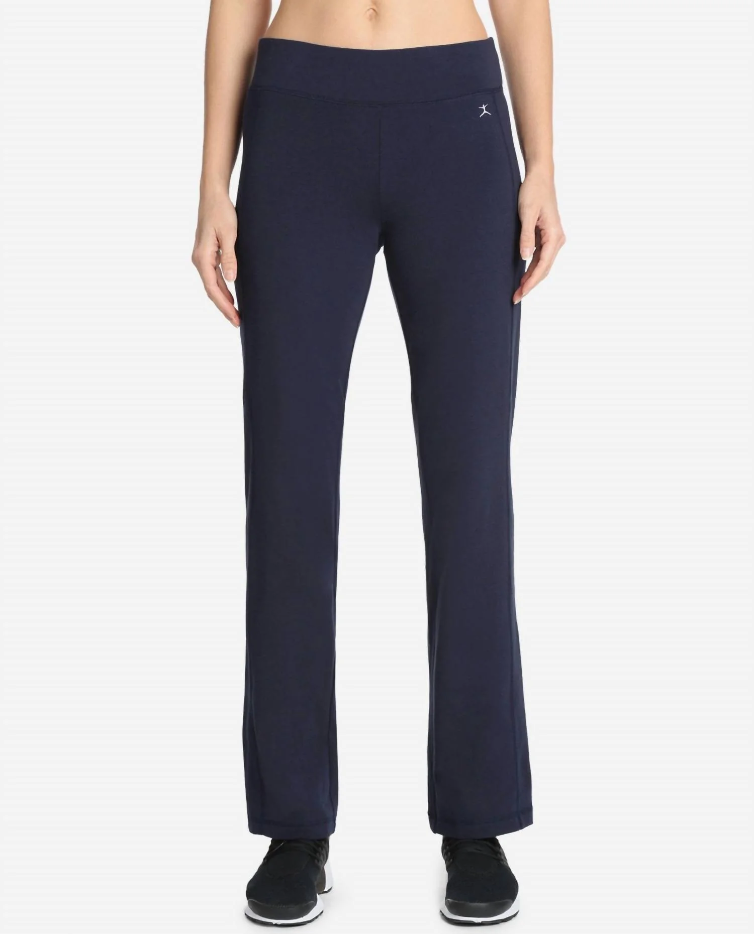 Plus Size Essentials Yoga Pants In Midnight Navy