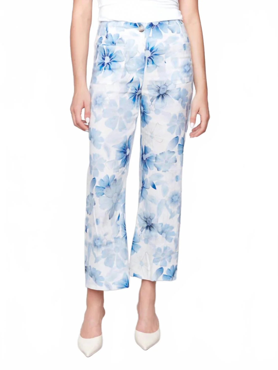 Women's Cropped Pants In Celestial