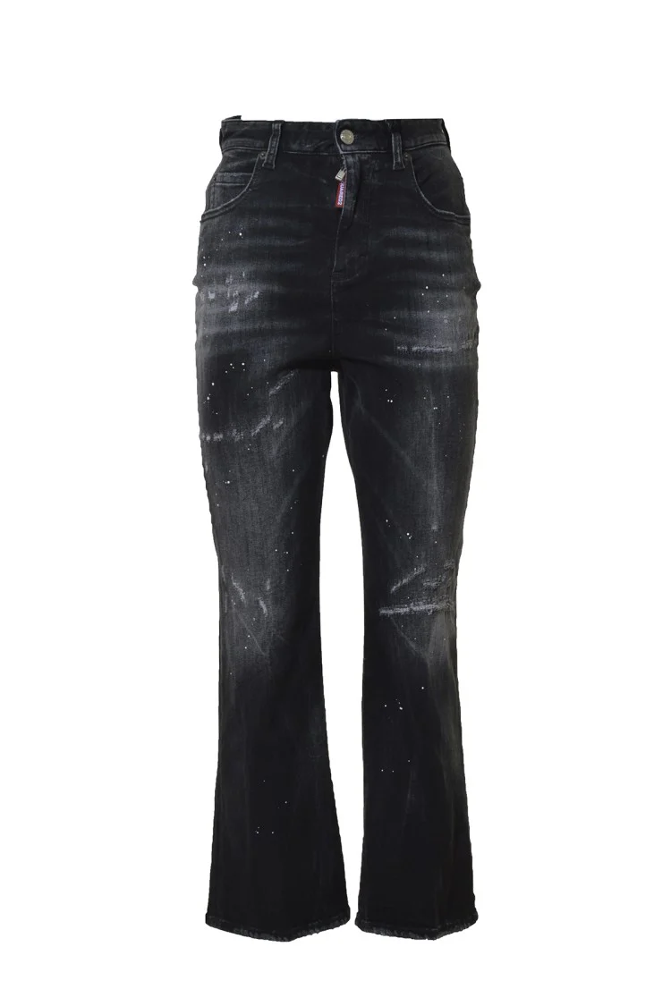 Belly Bottom Jeans In Black Denim