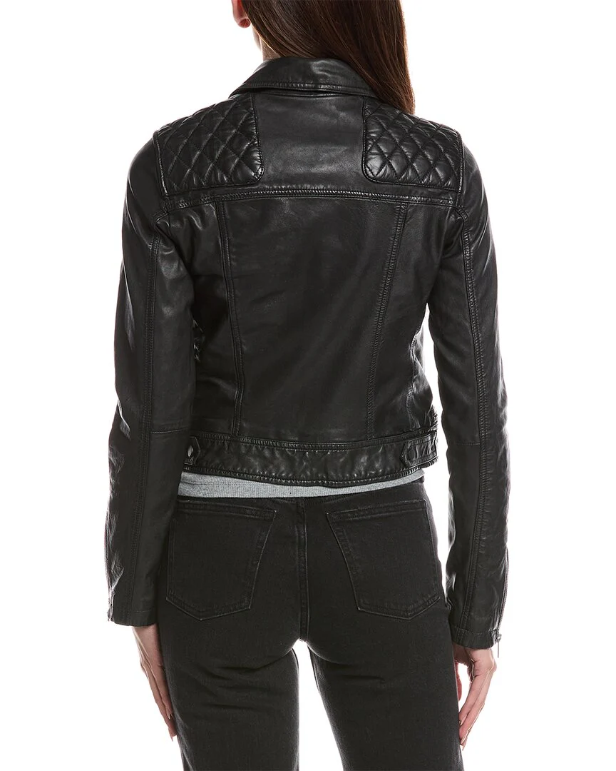 AllSaints Conroy Leather Biker Jacket