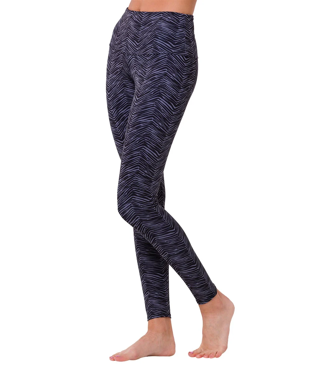Onzie High Waisted Yoga Leggings Ripple