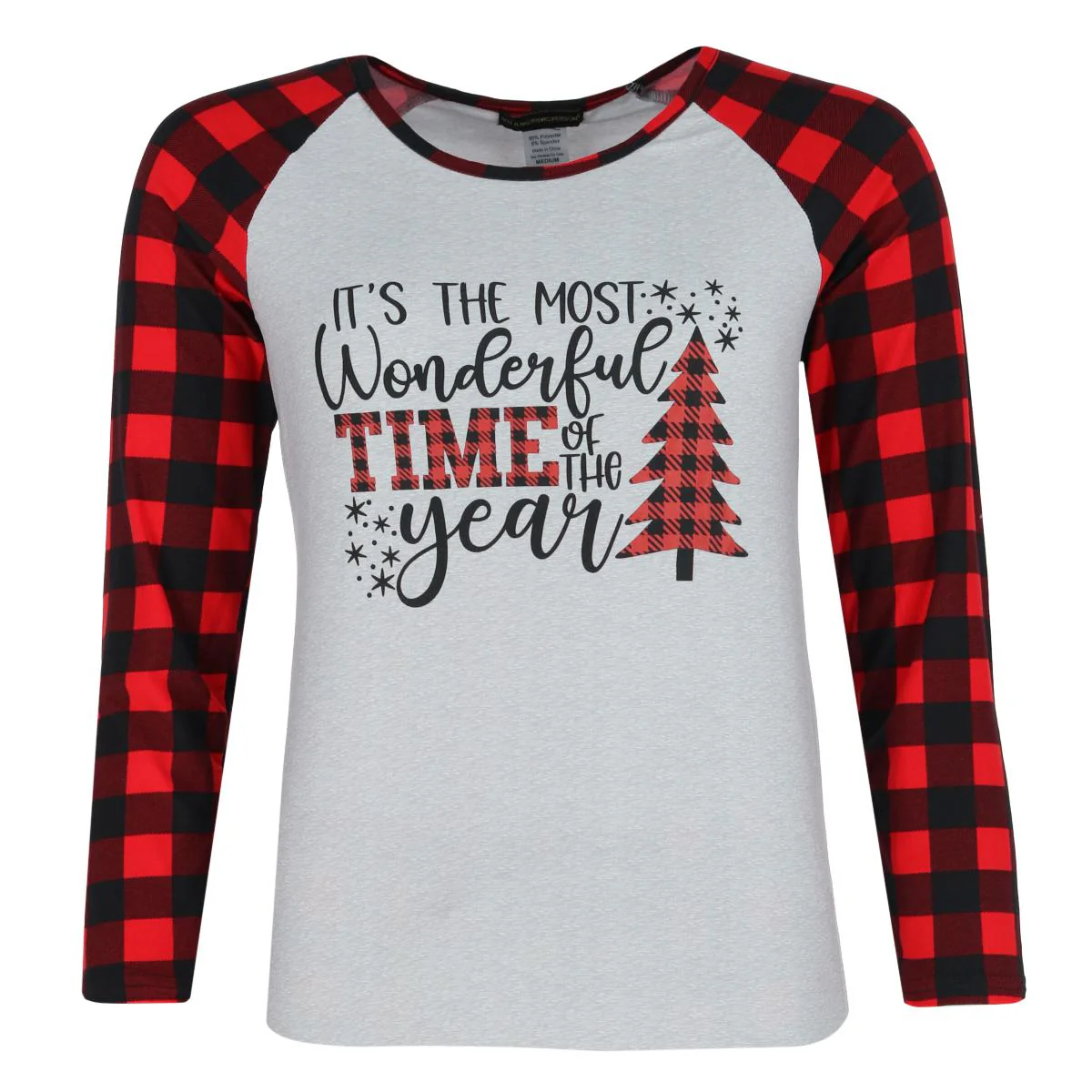 Women's Buffalo Check Long Sleeve Pajama Set