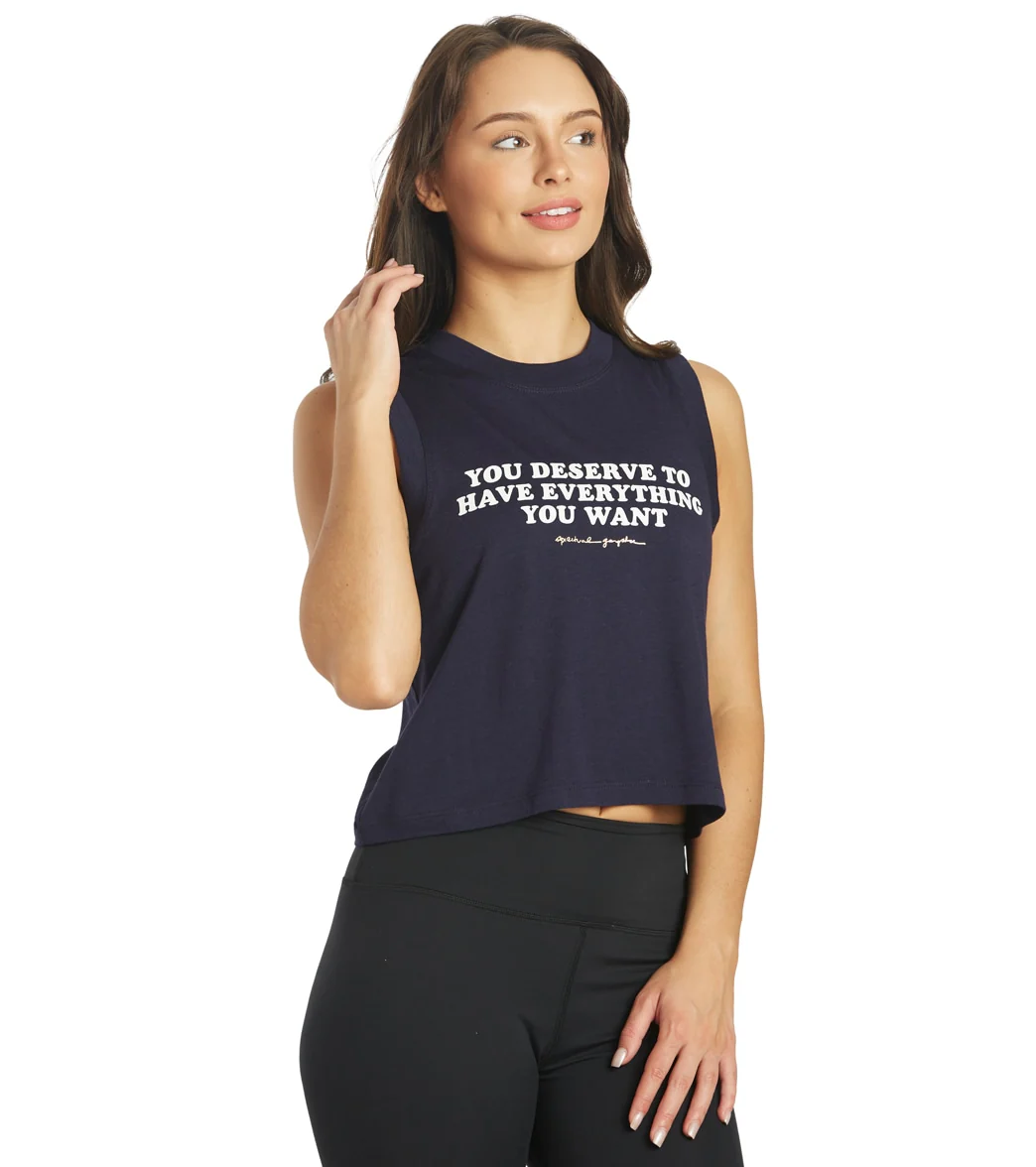 Spiritual Gangster Want Box Crop Tank