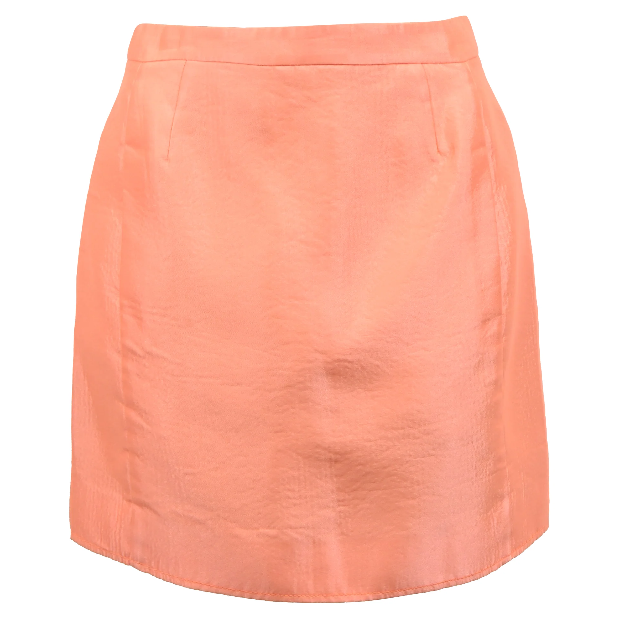 Balenciaga Mini Skirt in Orange Acetate
