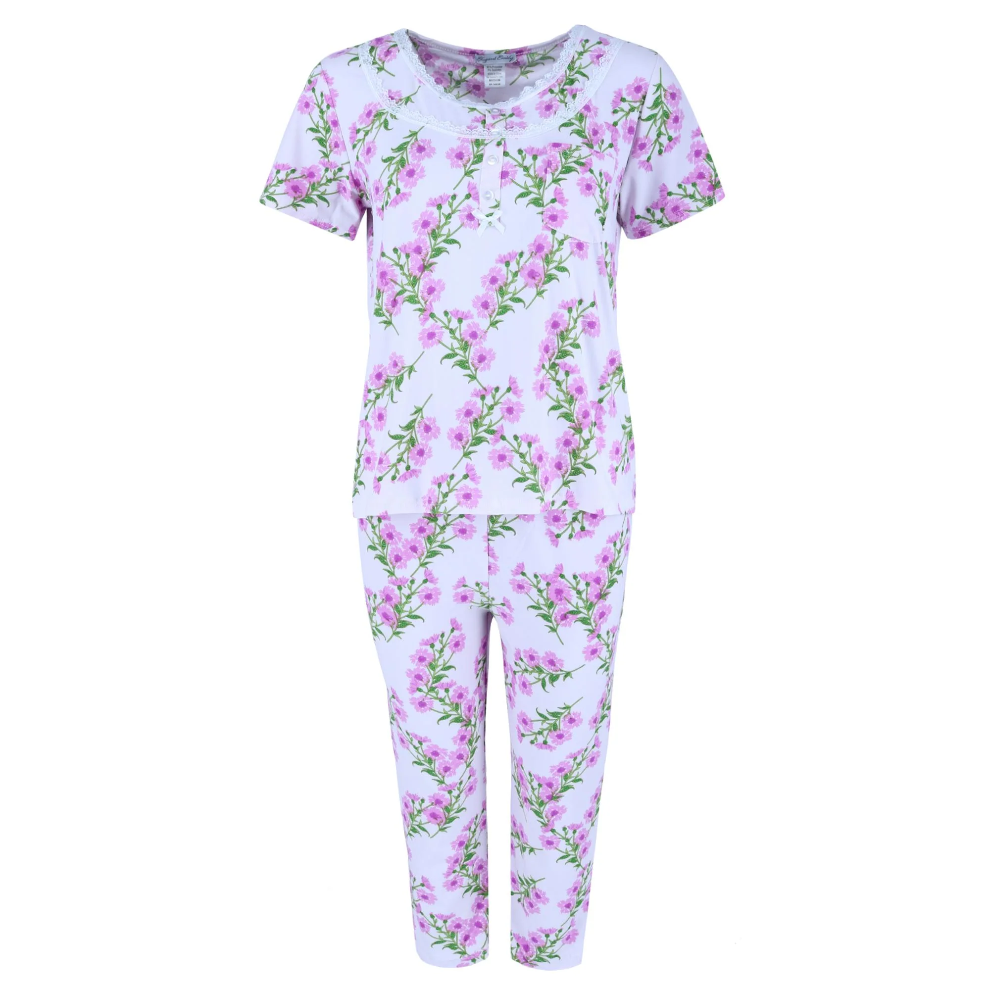 Women's Floral Capri Sleep Set