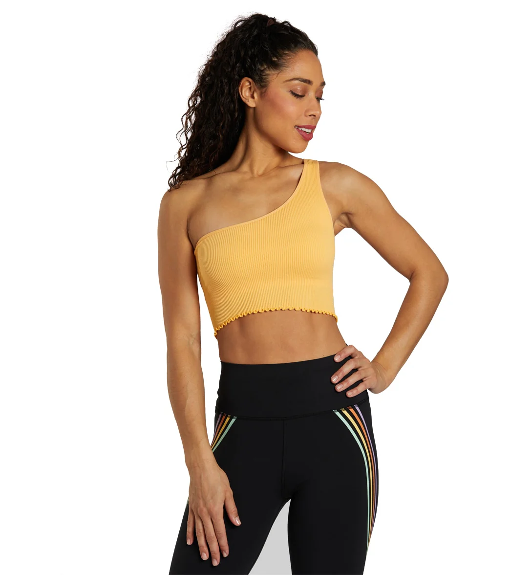 Spiritual Gangster Luna One Shoulder Seamless Tank