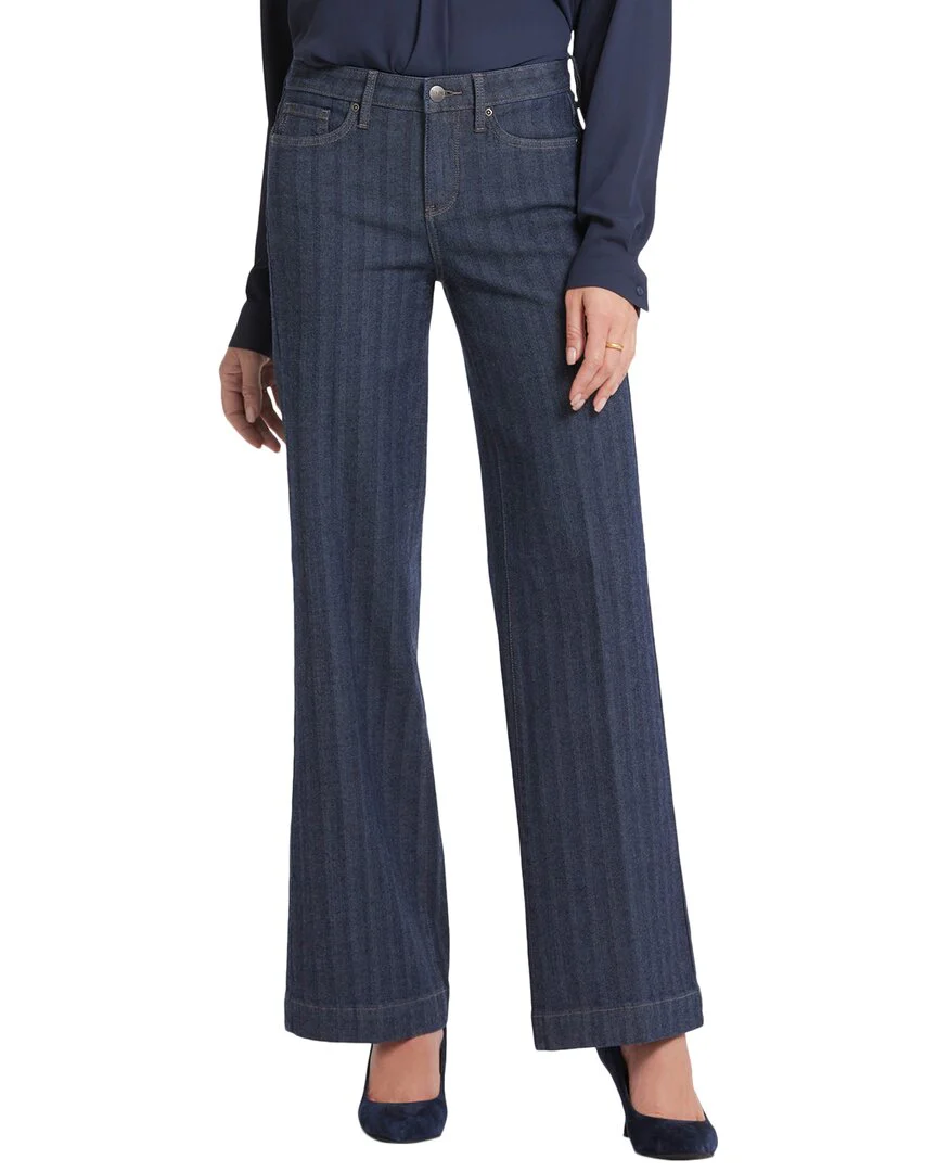 NYDJ Teresa Twilight Stripe Wide Leg Jean